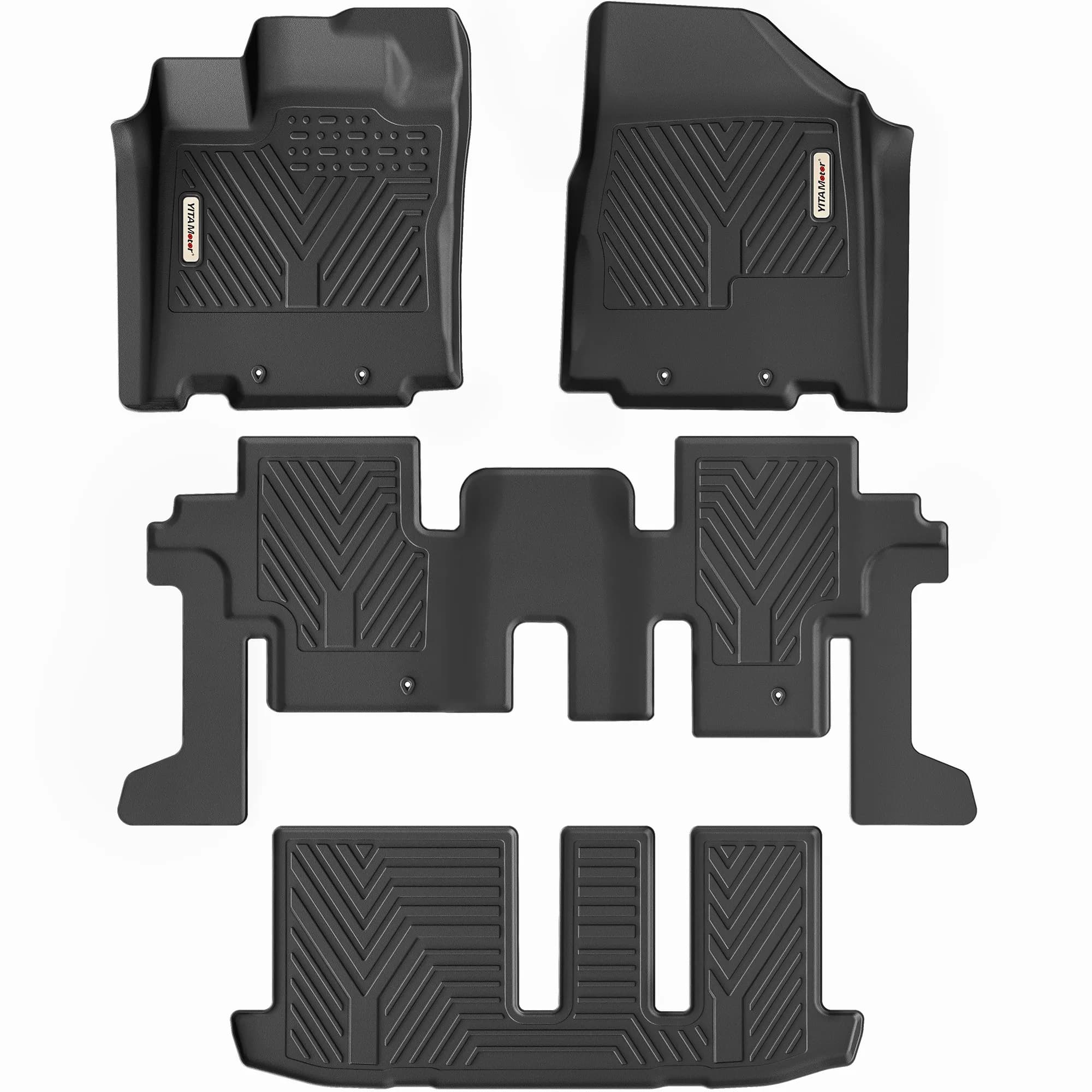YITAMOTOR Floor Mats for Nissan Pathfinder 2013-2020 & Infiniti QX60 TPE