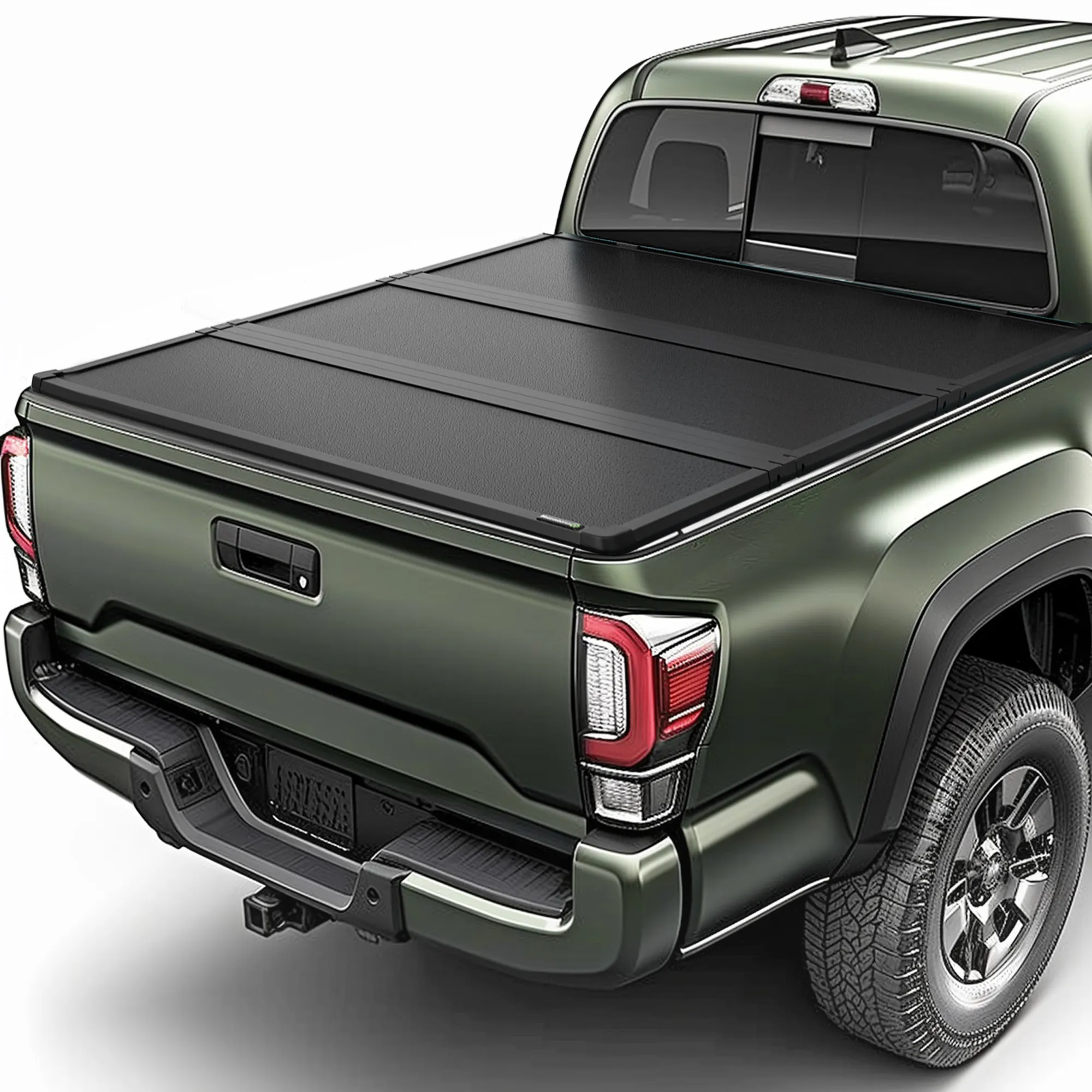 YITAMOTOR FRP Hard Tri-Fold Tonneau Cover for 2016-2023 Toyota Tacoma 5 Ft Bed