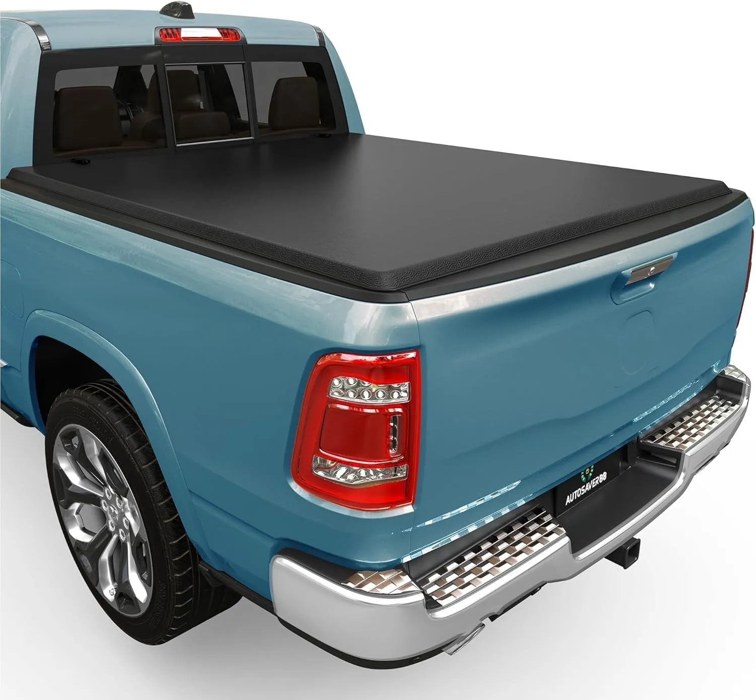 YITAMOTOR Soft Roll Up Tonneau Cover for Ram 1500 2500 3500 6.4ft