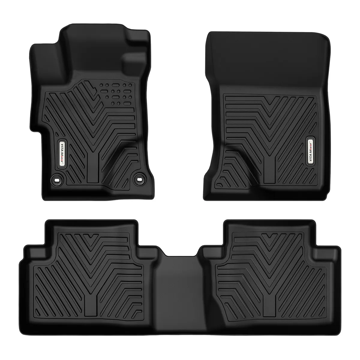 YITAMOTOR Floor Mats for Honda Civic 2012-2015 Sedan All Weather TPE Liners