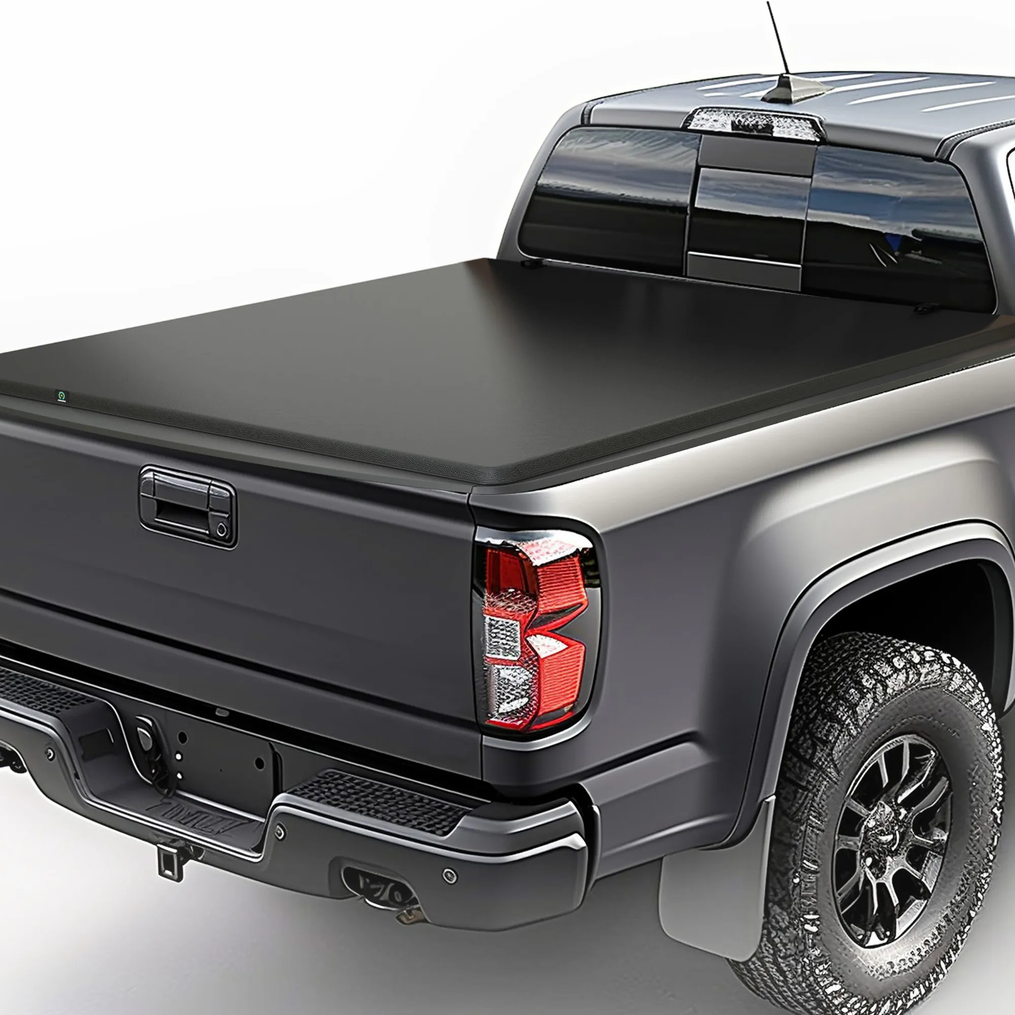 YITAMOTOR Soft Quad-Fold Tonneau Cover for 2019-2026 Chevy Silverado GMC Sierra 1500 6.6ft Bed, Folding Truck Bed Cover, All Weather Pickup Cover