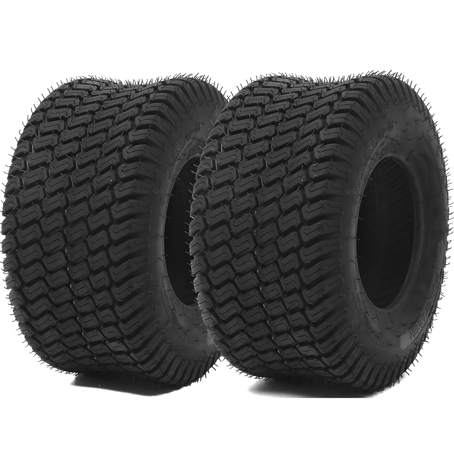 YITAMOTOR 18x8.50-8 Lawn Mower Tires, 4-Ply Turf Tires for Riding Mowers, Lawn & Garden Tractors, Golf Carts & Farm Equipment, 815 lbs, 2-Pack