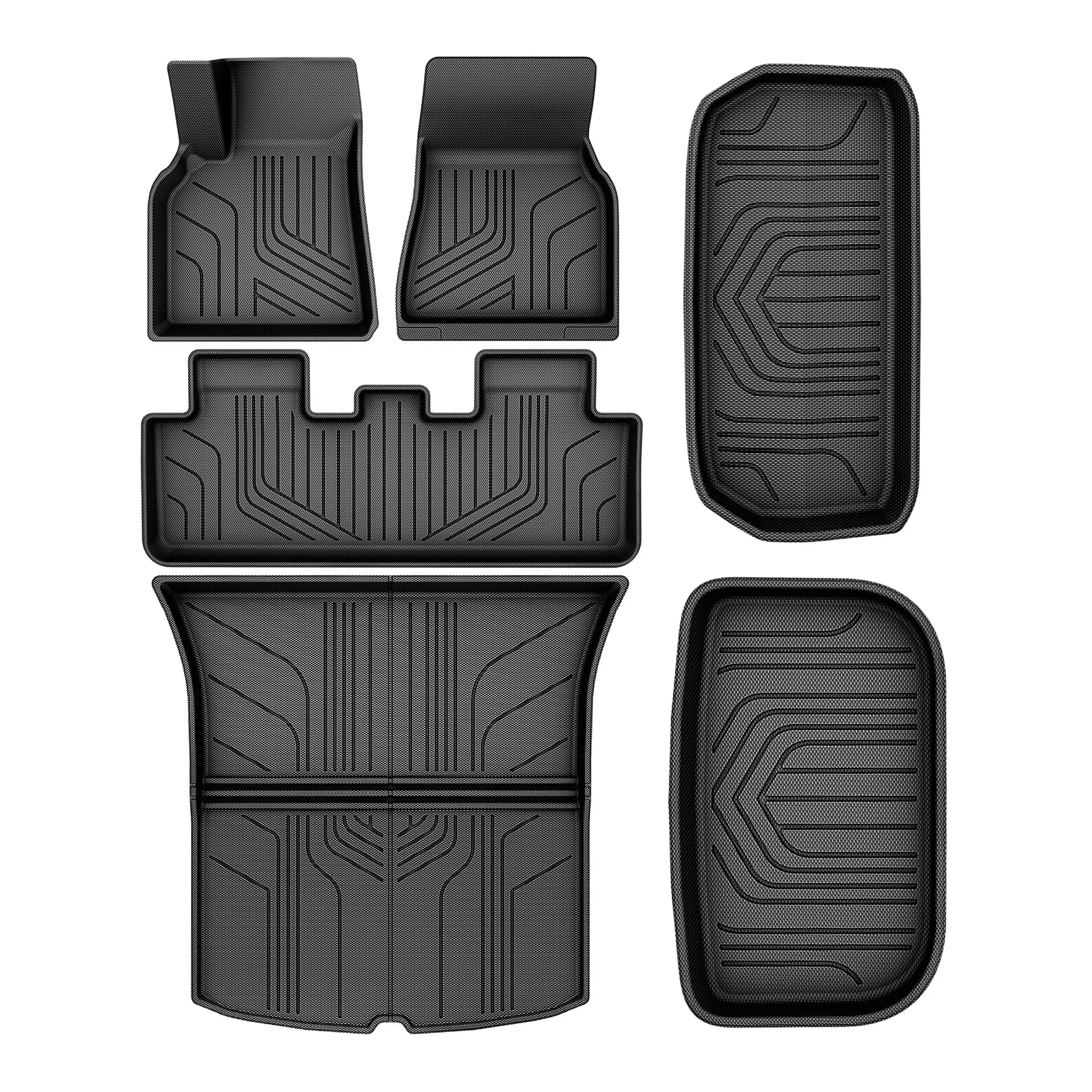 YITAMOTOR Floor Mats & Cargo Liners for 2020-2025 Tesla Model Y | All Weather TPE Mats