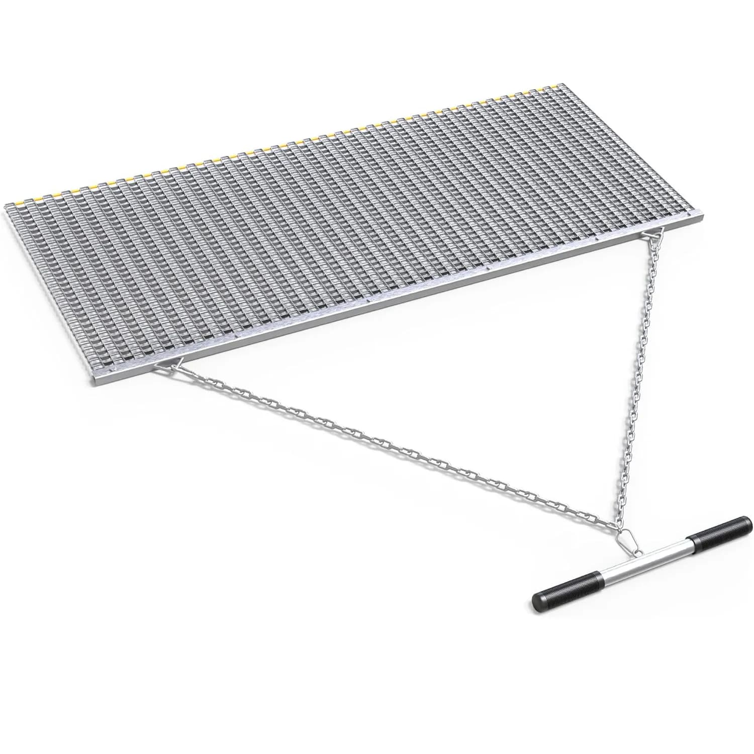 YITAMOTOR 6' x 3' ATV UTV Drag Mat, Heavy-Duty Steel Mesh Driveway & Field Leveling Mat with Tow Rope, Zinc-Plated Surface