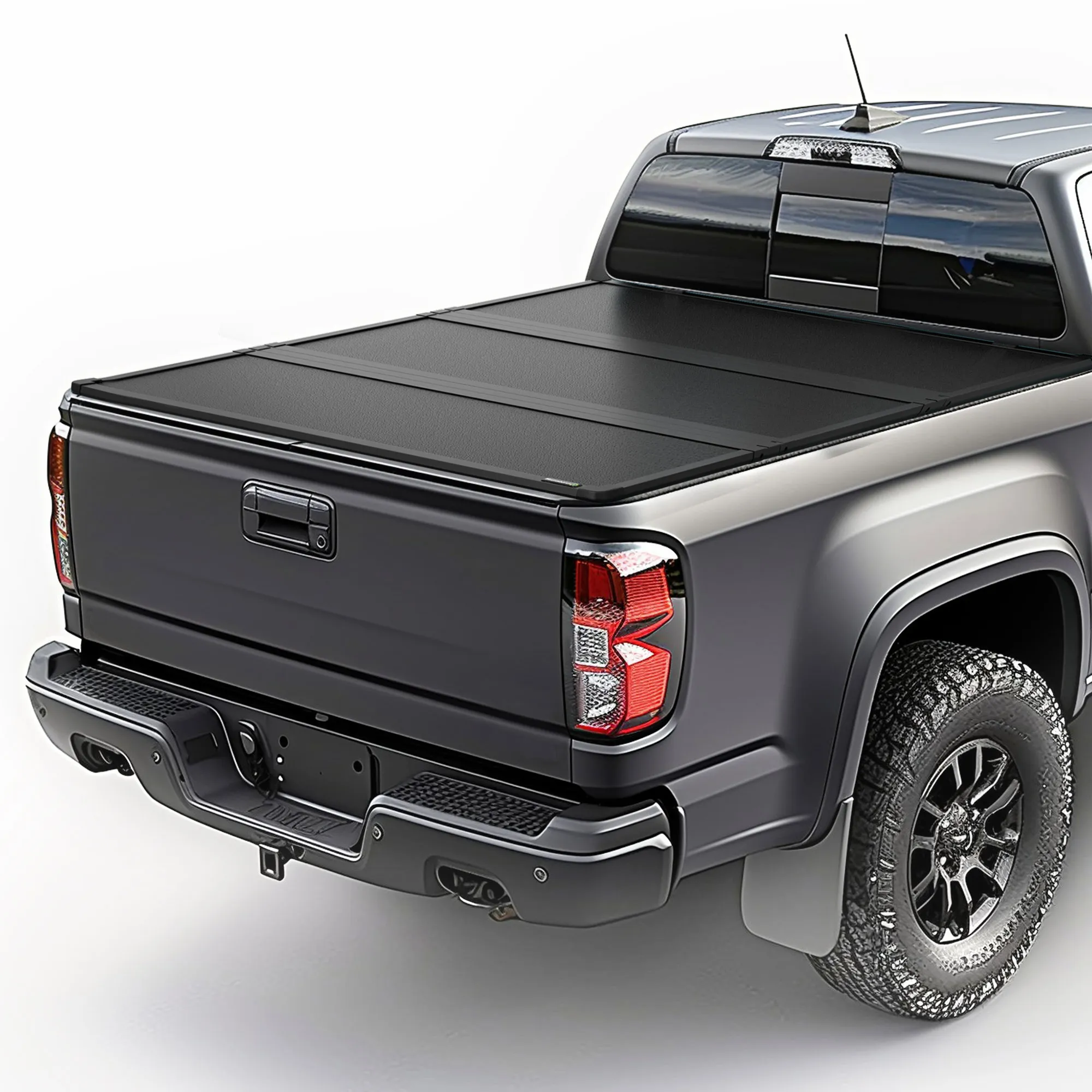 YITAMOTOR FRP Hard Tri Fold Tonneau Cover for 2007-2026 Chevy Silverado GMC Sierra 1500 5.8' Bed