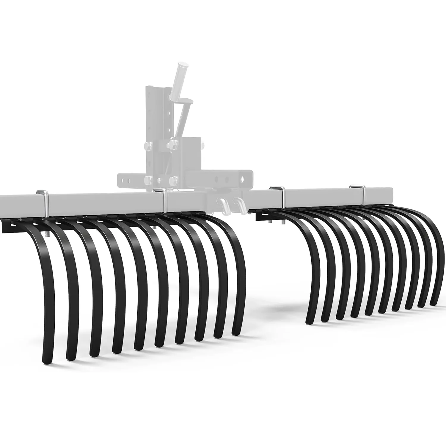 YITAMOTOR Landscape Rake Attachment for ATV/UTV, Adjustable Width Steel Landscape Rake for Rock, Grass, Debris & Seed Bed Preparation