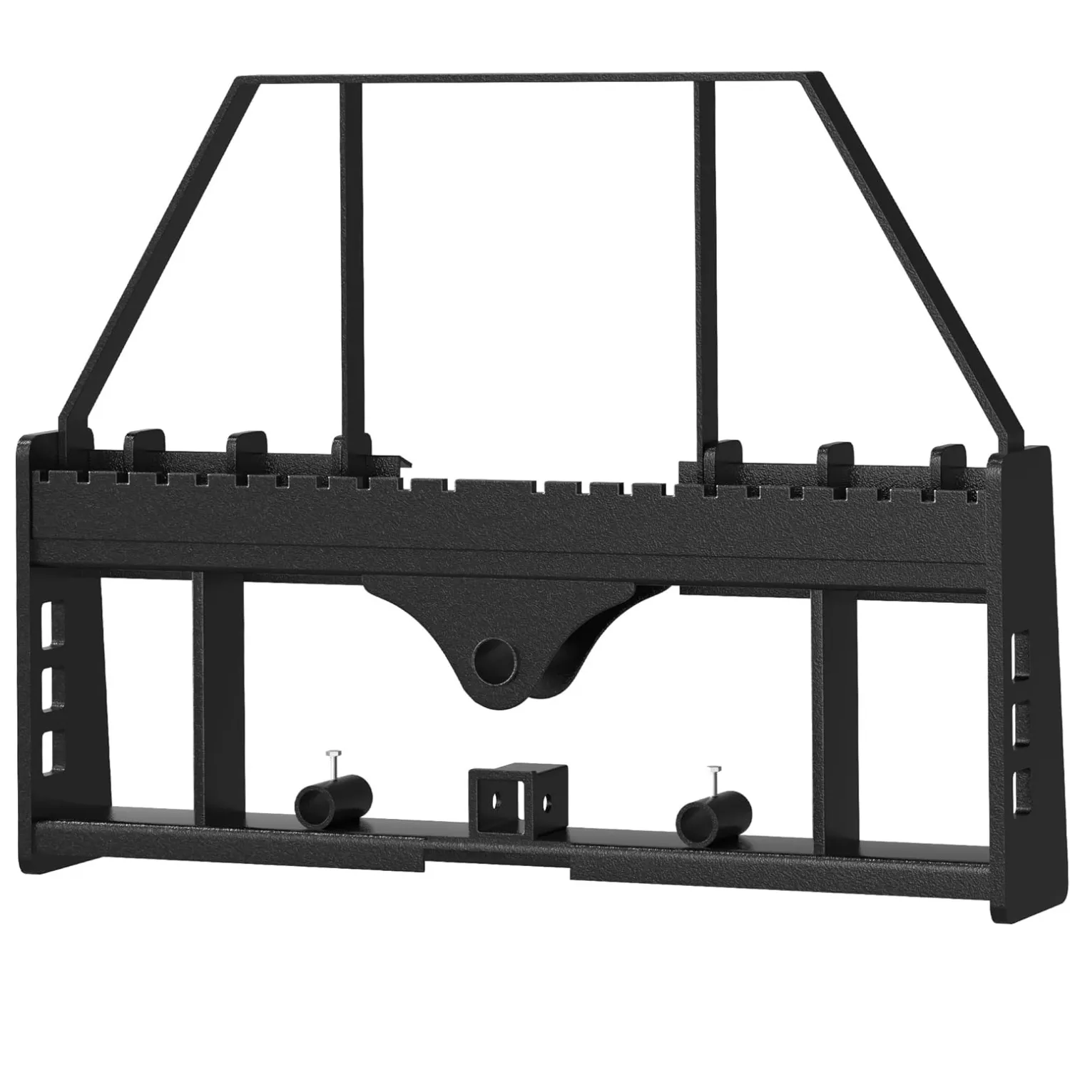 YITAMOTOR 45" Skid Steer Pallet Fork Frame 4000 lbs, Quick Attach Fork Frame with 2" Receiver Hitch & Hay Spear Sleeves for Loaders & Tractors