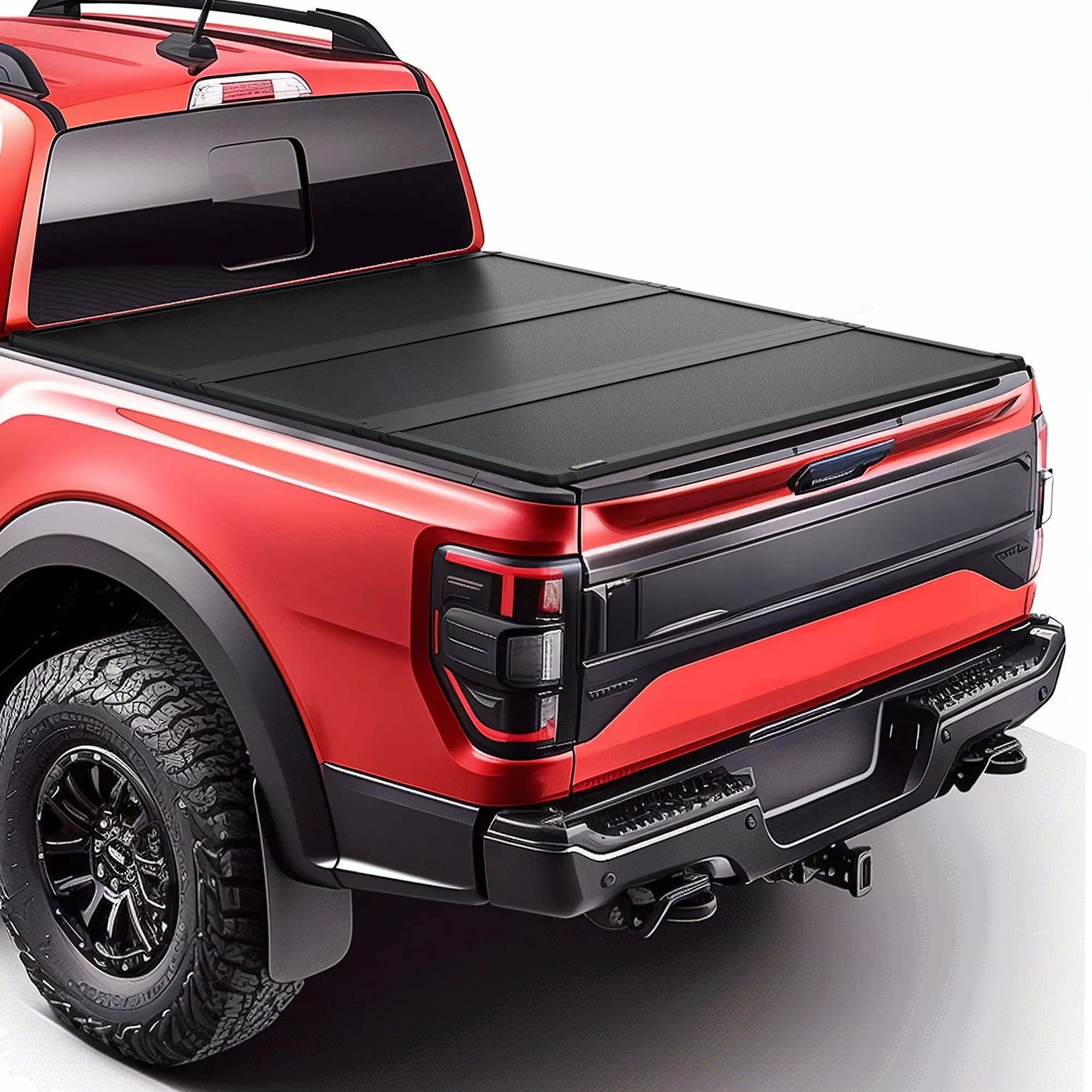YITAMOTOR FRP Hard Tri-Fold Tonneau Cover for 2015-2026 Ford F-150 5.5 Ft Bed