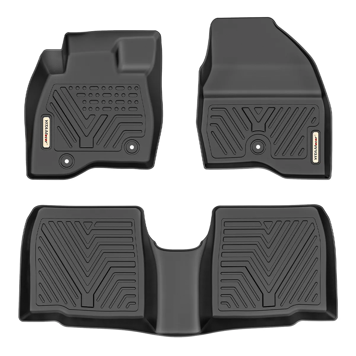 YITAMOTOR Floor Mats for 2017-2019 Ford Explorer, Custom Fit TPE Liners