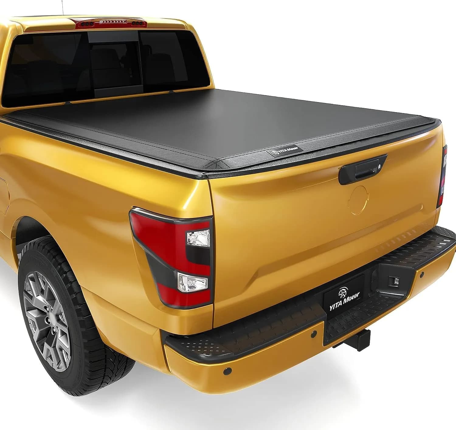 YITAMOTOR Soft Tri-Fold Tonneau Cover for 2004-2015 Nissan Titan 5.5ft