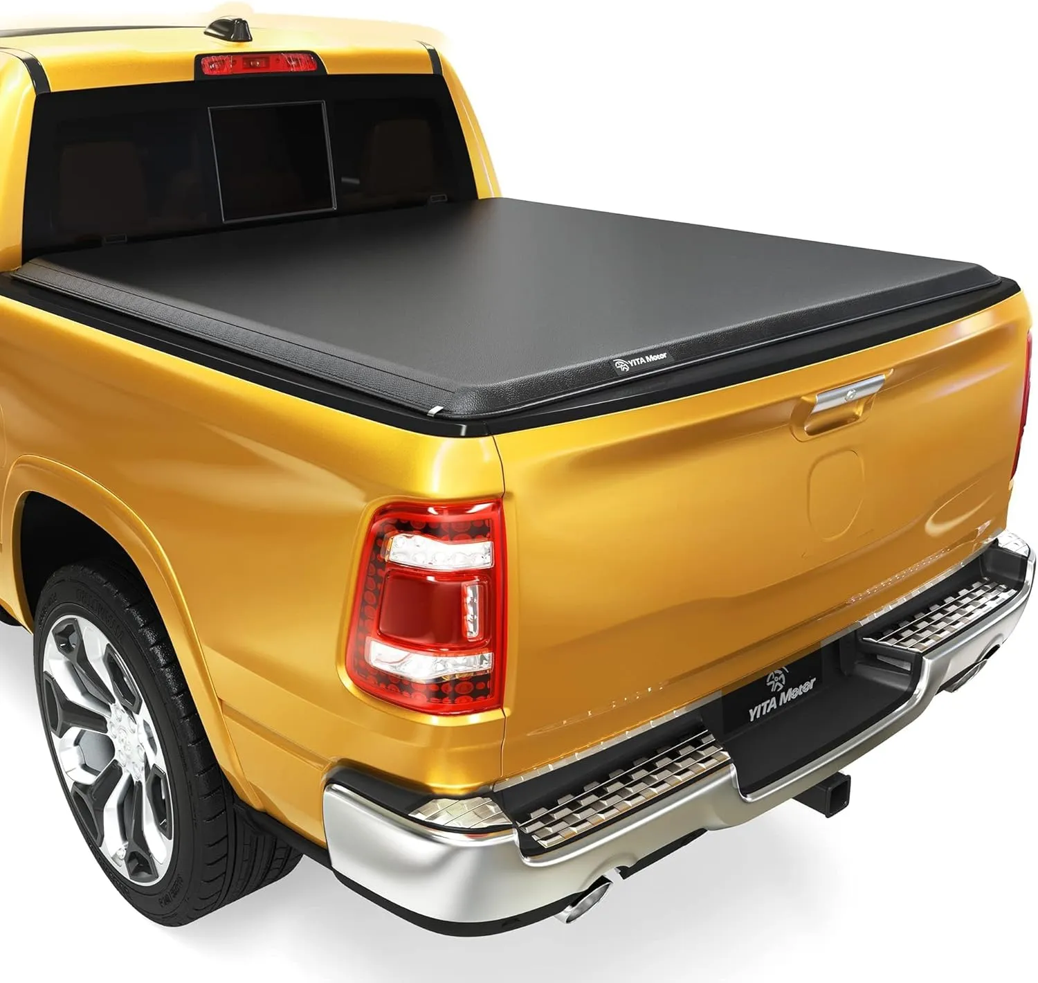 YITAMOTOR Soft Roll Up Tonneau Cover for 2003-2026 Dodge Ram 2500 3500 8ft Bed Without Rambox, Truck Bed Cover