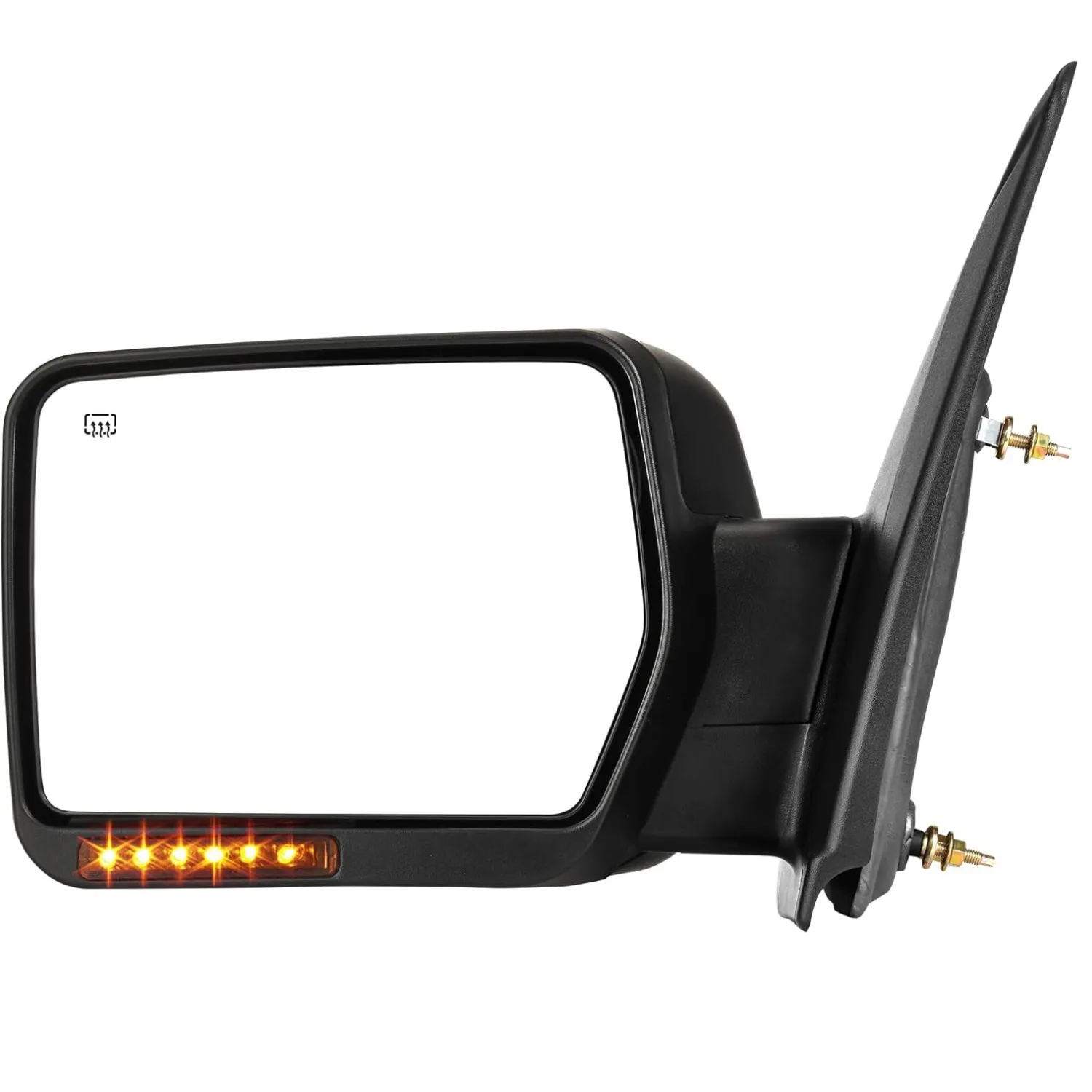 YITAMOTOR Door Mirror Compatible with 2007-2014 Ford F-150, Left Driver Side, Power Adjustable Heated Folding Mirror with LED Turn Signal, Black