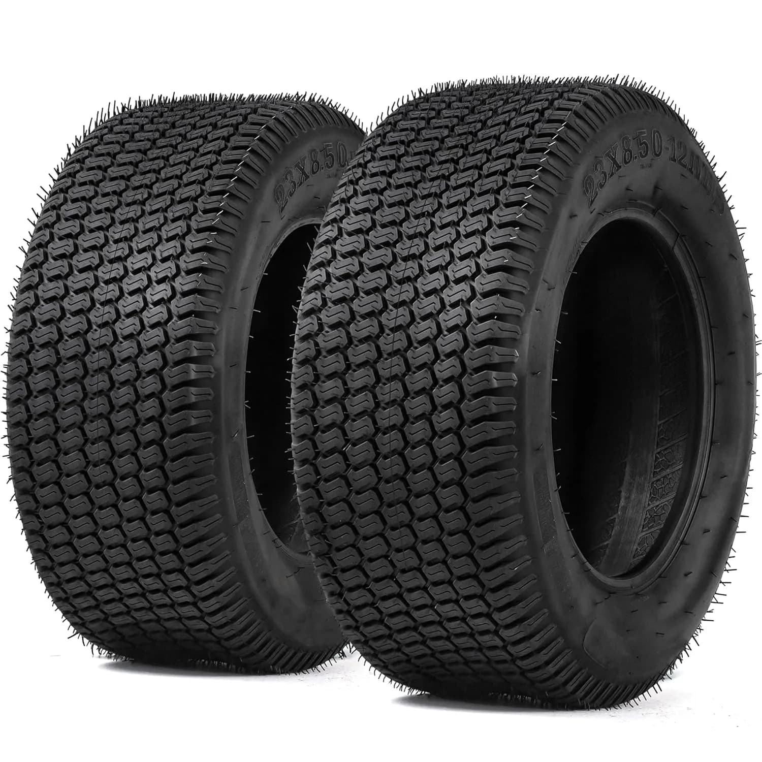 YITAMOTOR 23x8.5-12 Lawn Mower Tires, 4 Ply Turf Tires for Lawn Tractors, Riding Mowers, Golf Carts & Farm Equipment, Set of 2