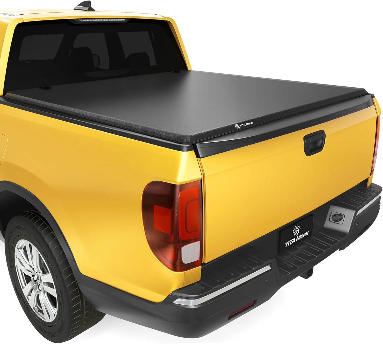 YITAMOTOR Soft Tri-Fold Tonneau Cover for 2017-2026 Honda Ridgeline 5ft Bed, Folding Truck Bed Cover