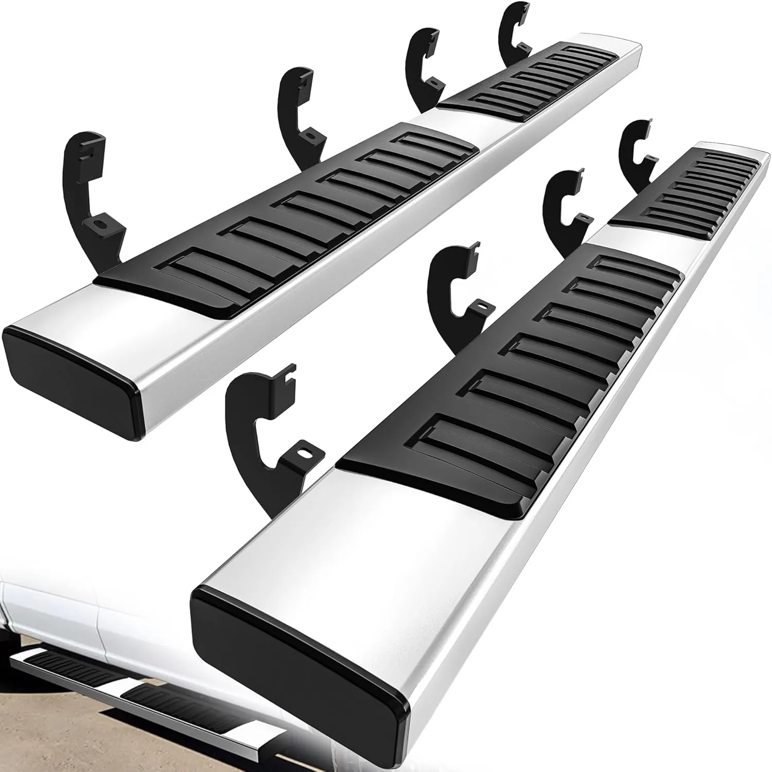 YITAMOTOR 6.5 Inch Running Boards for 2019-2026 Chevy Silverado/GMC Sierra 1500 Crew Cab & 2020-2026 2500HD 3500HD, Stainless Steel Side Steps