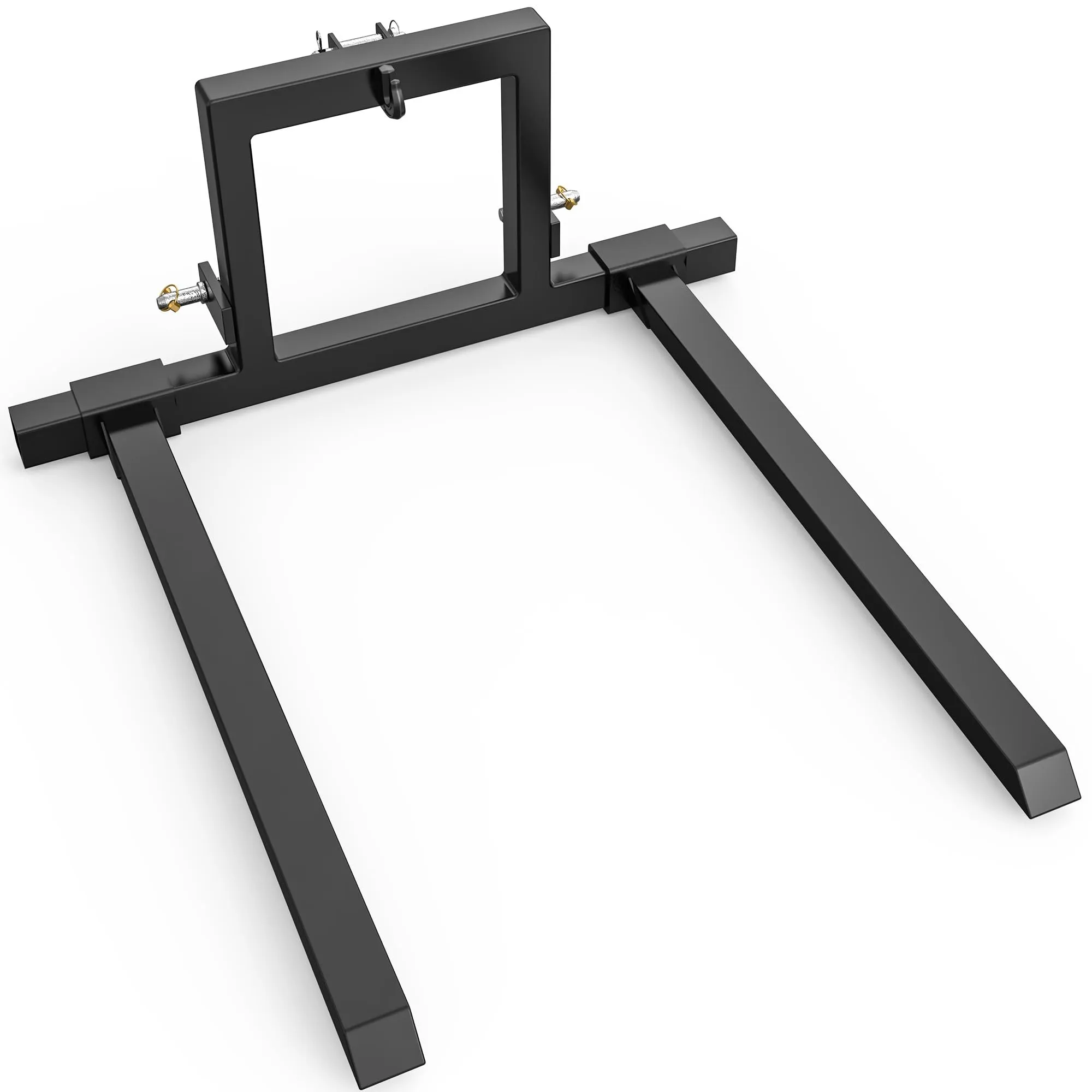 YITAMOTOR 3 Point Hitch Pallet Fork, 1500 LBS Adjustable Quick Attach Fork for Category 1 Tractors, 29"-40" Adjustable Width