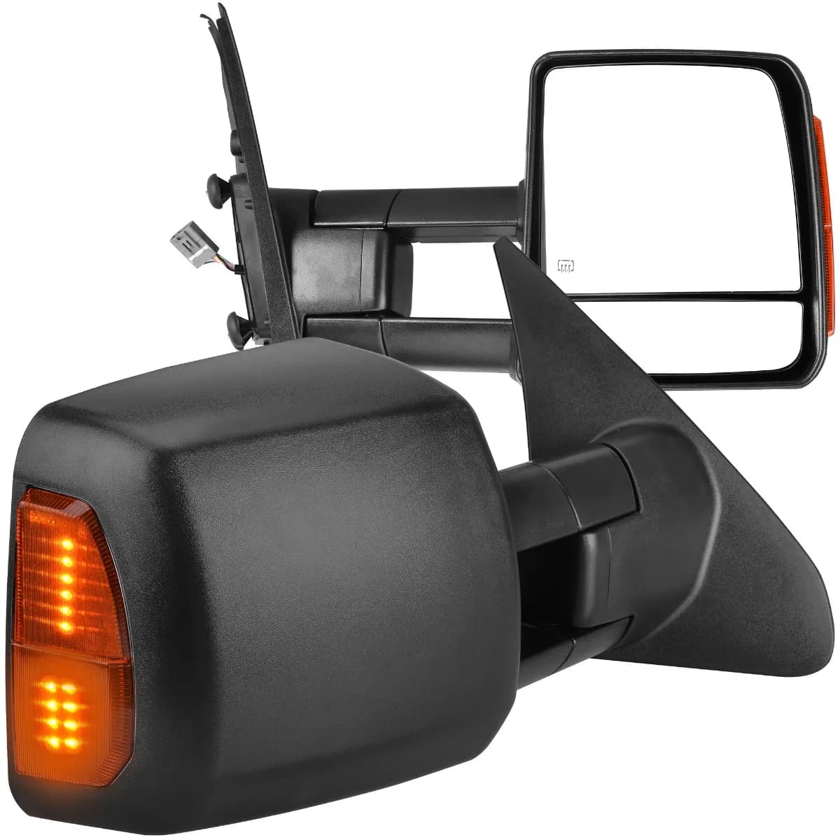 YITAMOTOR Tow Mirrors for 2007-2017 Toyota Tundra | Heated LED