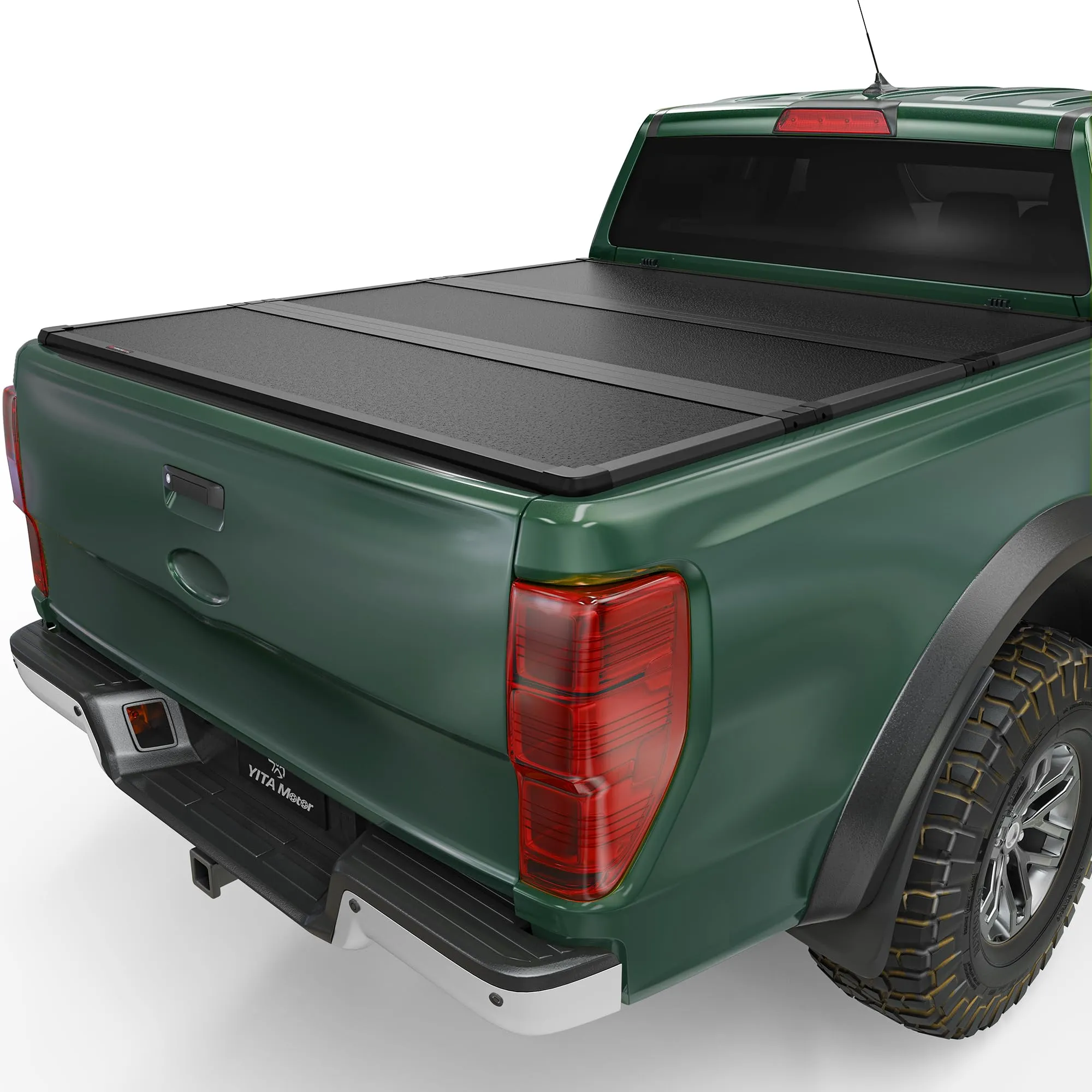 YITAMOTOR FRP Hard Tri Fold Tonneau Cover for 2022-2026 Ford Maverick 4.5' Bed