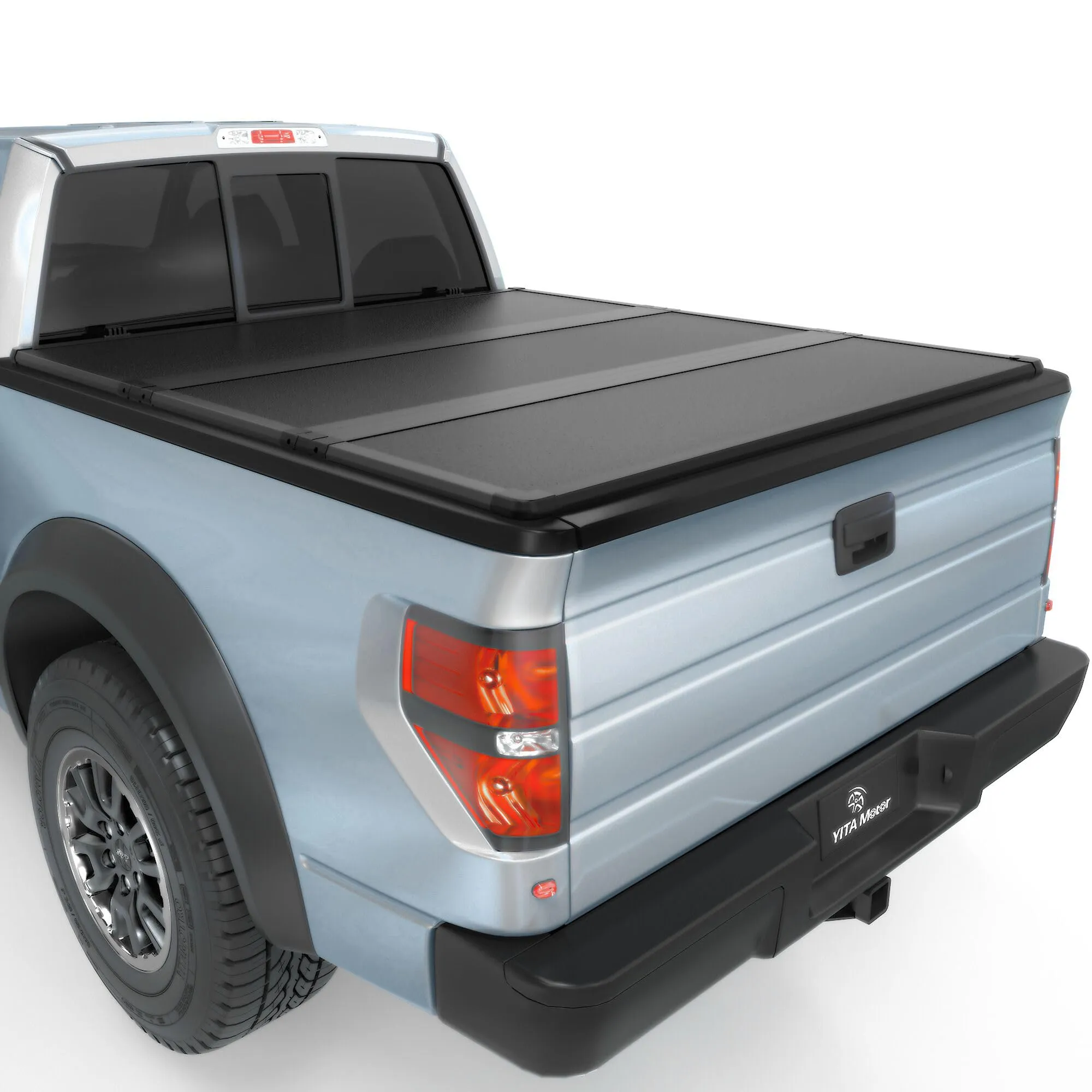 YITAMOTOR FRP Hard Tri-Fold Tonneau Cover for 2015-2026 Ford F-150 5.5 Ft Bed