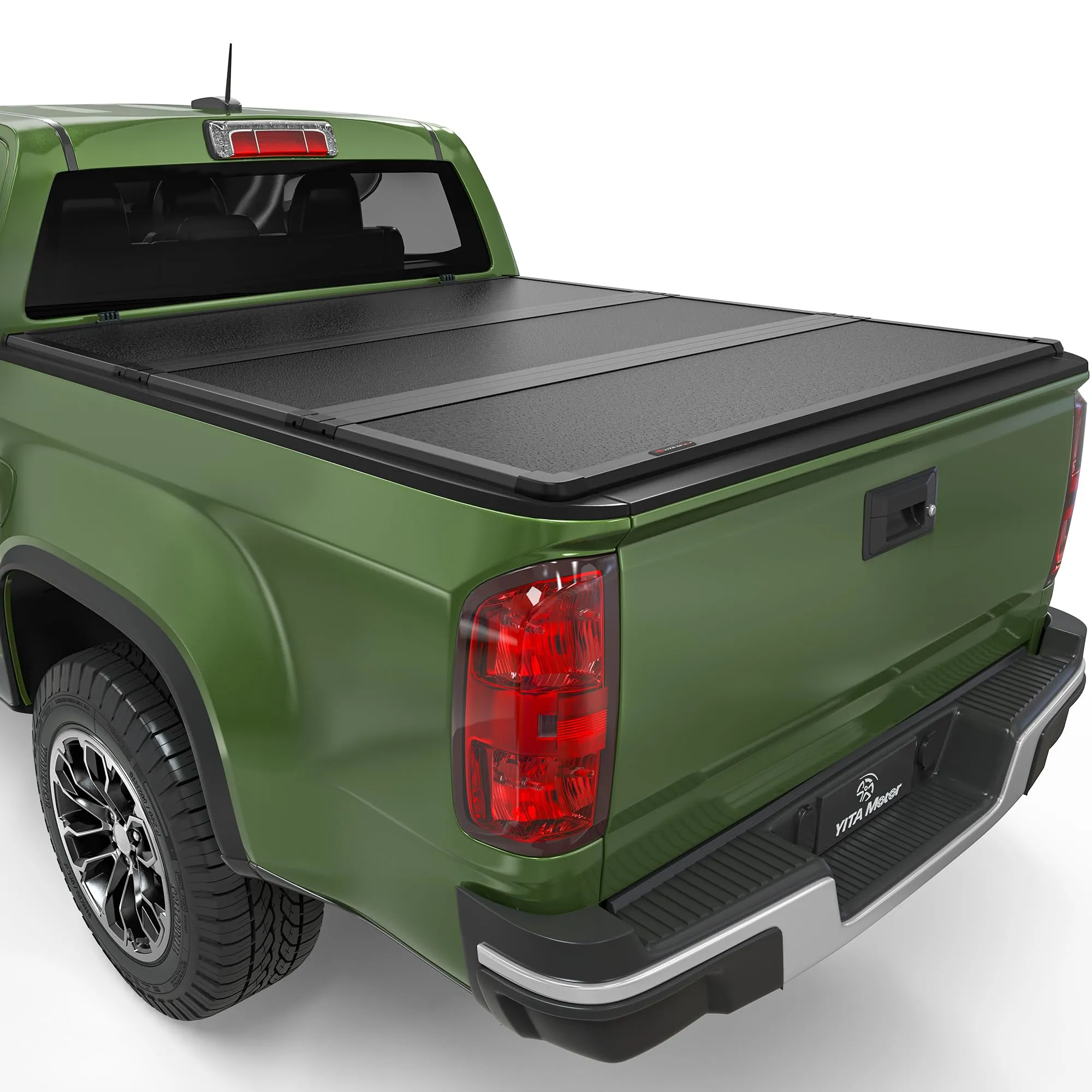 YITAMOTOR FRP Hard Tri-Fold Tonneau Cover for 2015-2026 Chevy Colorado GMC Canyon 5.2ft Bed, Fiberglass Truck Bed Cover, Folding Pickup Bed Cover