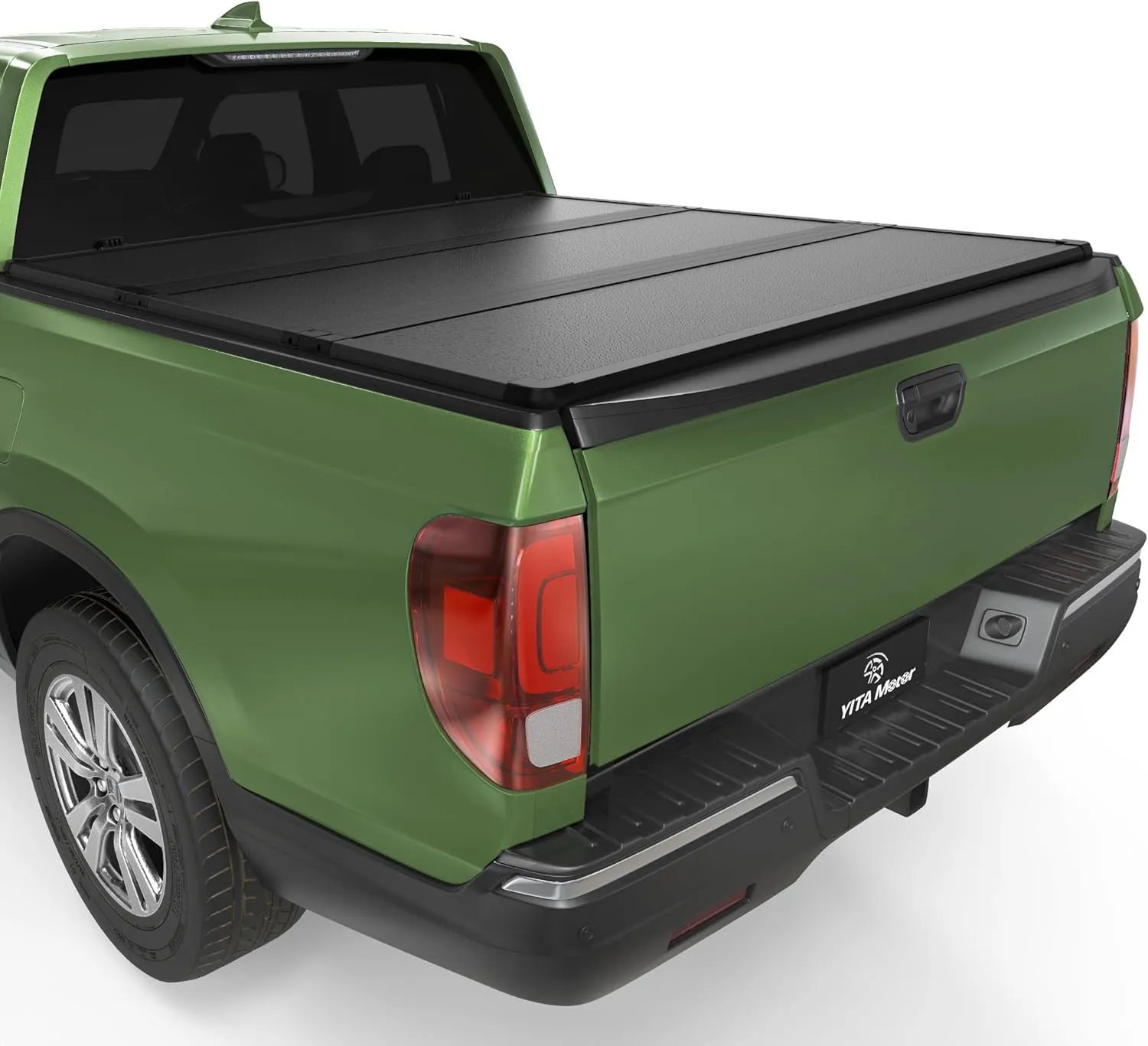 YITAMOTOR FRP Hard Tri-Fold Tonneau Cover for 2017-2026 Honda Ridgeline 5ft Bed, Hard Truck Bed Cover