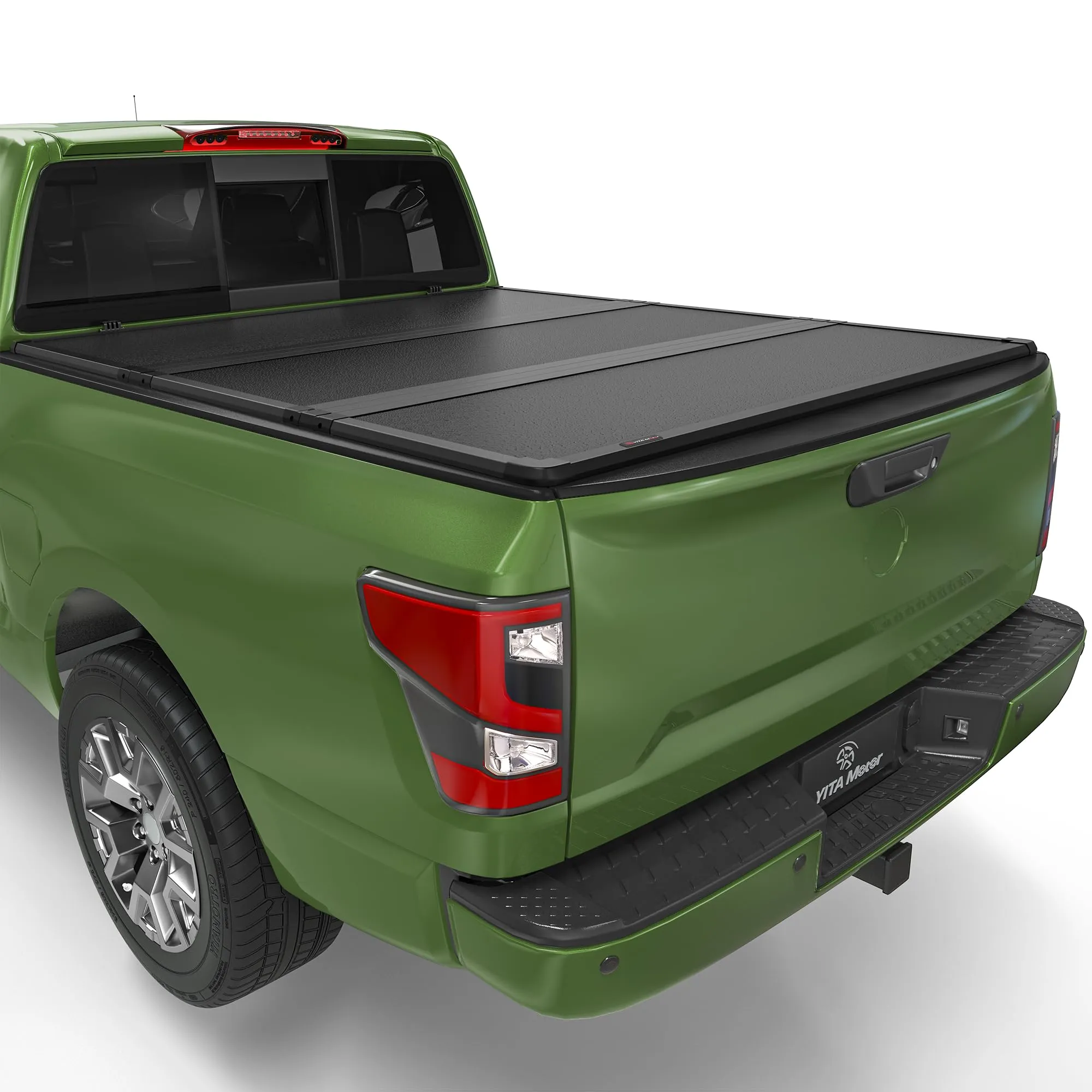 YITAMOTOR FRP Hard Tri Fold Tonneau Cover for 2005-2026 Nissan Frontier 5 Ft Bed
