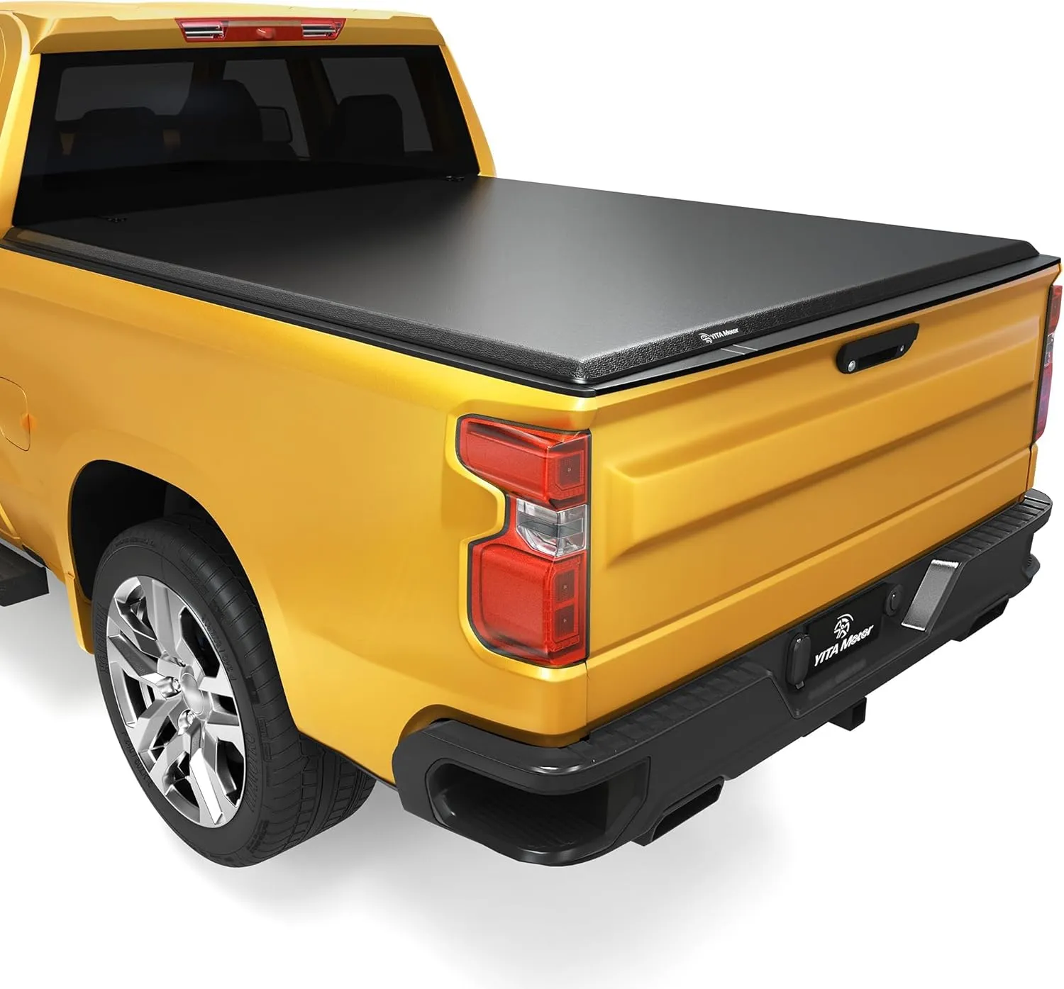 YITAMOTOR Soft Quad Fold Tonneau Cover for 2020-2026 Silverado Sierra 2500HD 3500HD 6.9ft Bed, Truck Bed Cover