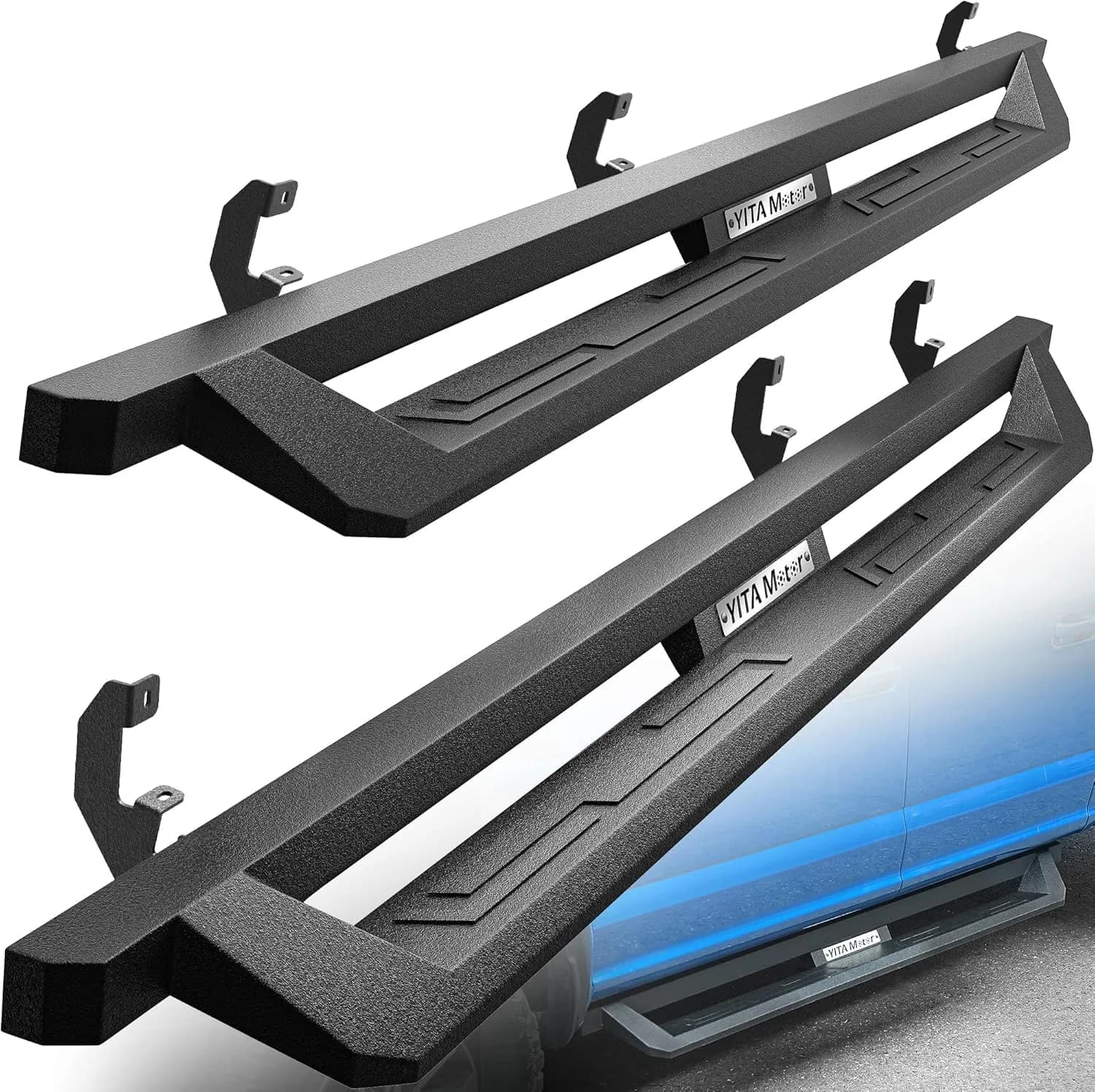 YITAMOTOR Drop Side Steps for 2019-2026 Chevy Silverado/GMC Sierra 1500, 2020-2026 2500HD 3500HD Crew Cab