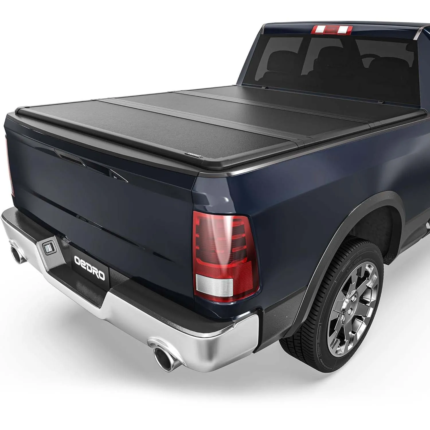 OEDRO 5.7FT Bed FRP Hard Tri-fold Tonneau Cover Fold Truck Bed Covers Compatible with 2009-2026 Dodge Ram 1500 (Inclu. Classic & New Body)