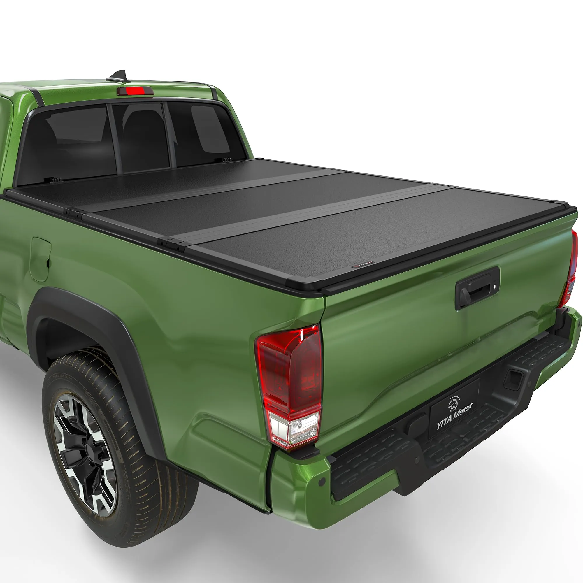 YITAMOTOR FRP Hard Tri-Fold Tonneau Cover for 2016-2023 Toyota Tacoma 5 Ft Bed