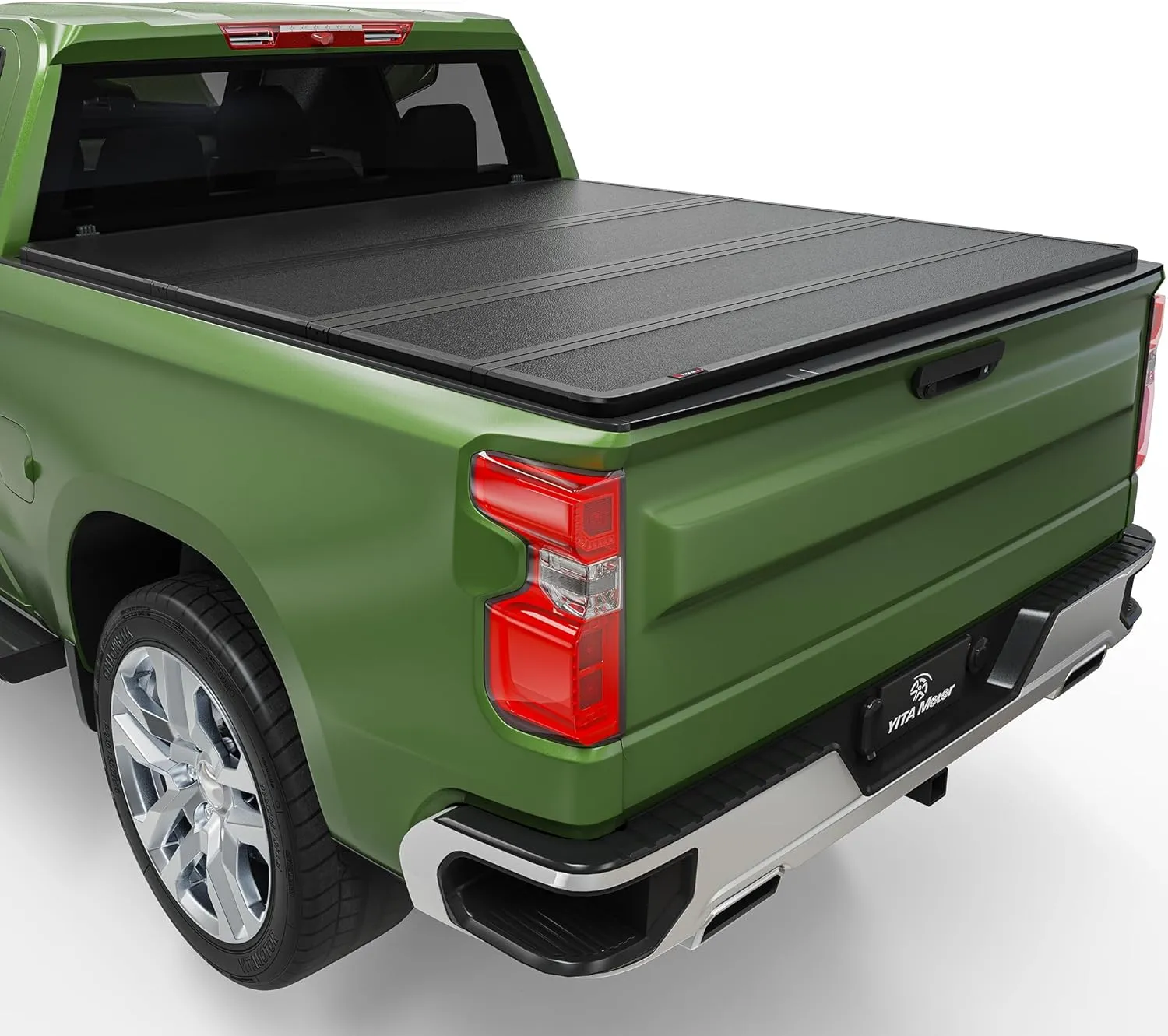 YITAMOTOR Hard Quad Fold Tonneau Cover for Silverado Sierra 2500 3500 HD