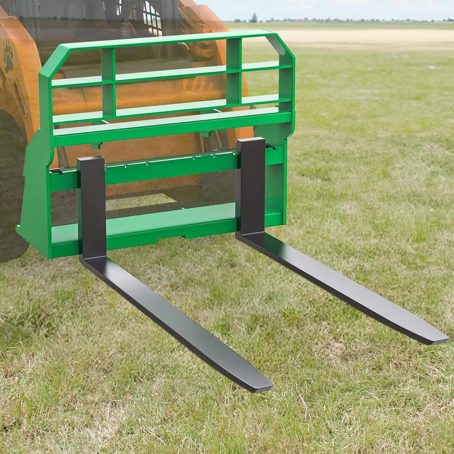 YITAMOTOR 4000lbs Skid Steer Pallet Forks, 48" Quick Attach Loader Forks for Bobcat Kubota