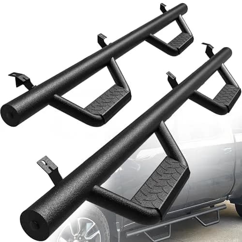 YITAMOTOR Drop Step Running Boards for 2005-2023 Toyota Tacoma Double Cab | Carbon Steel Side Steps