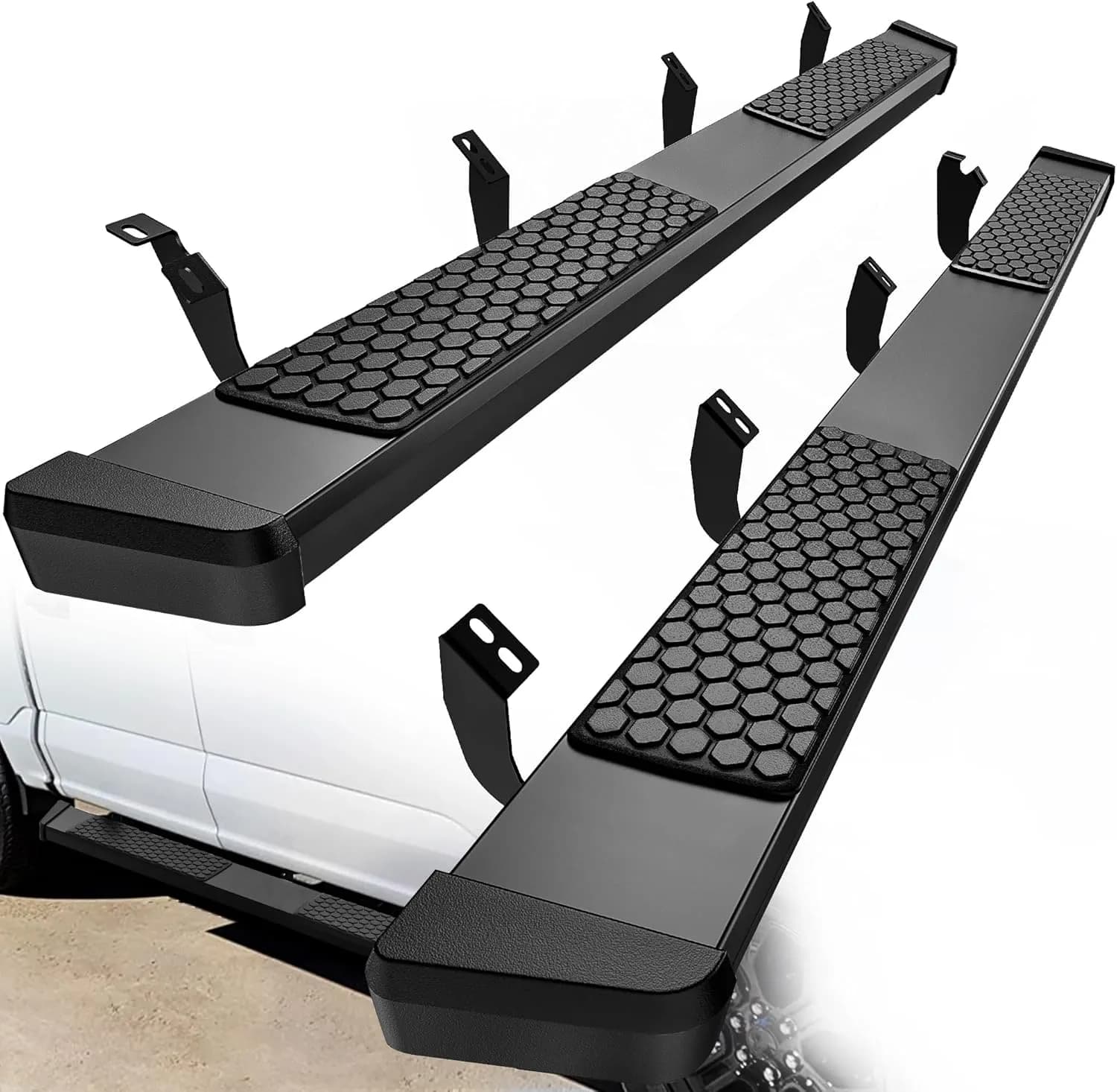 YITAMOTOR 6" Running Boards for 2024-2026 Toyota Tacoma Double Cab, Black Stainless Steel Side Steps Nerf Bars