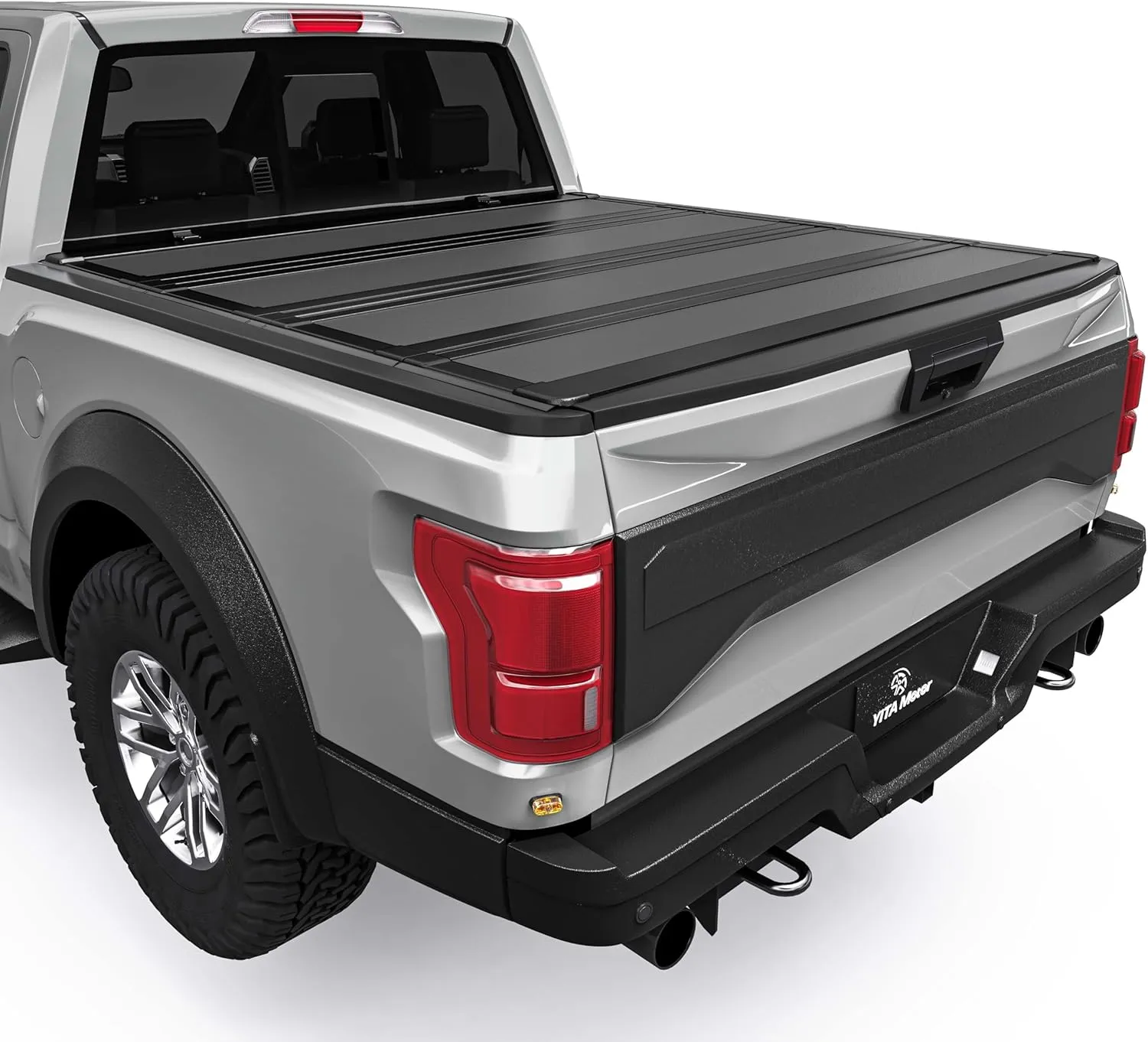 YITAMOTOR Low Profile Hard Quad Fold Tonneau Cover for 2015-2026 Ford F-150 5.5' Bed