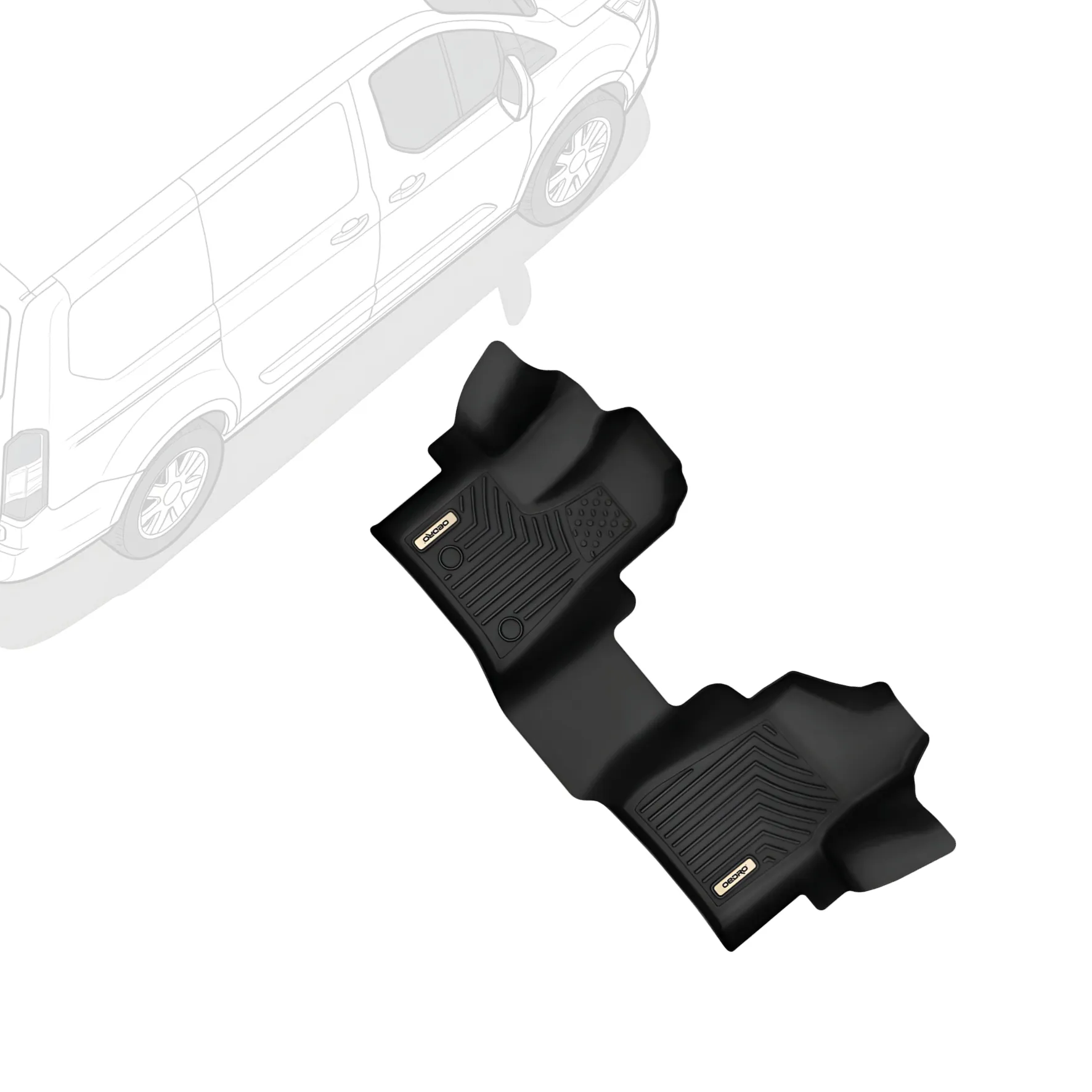 OEDRO Floor Mats for 2015-2021 Ford Transit-150/250/350 (No Transit Connect)