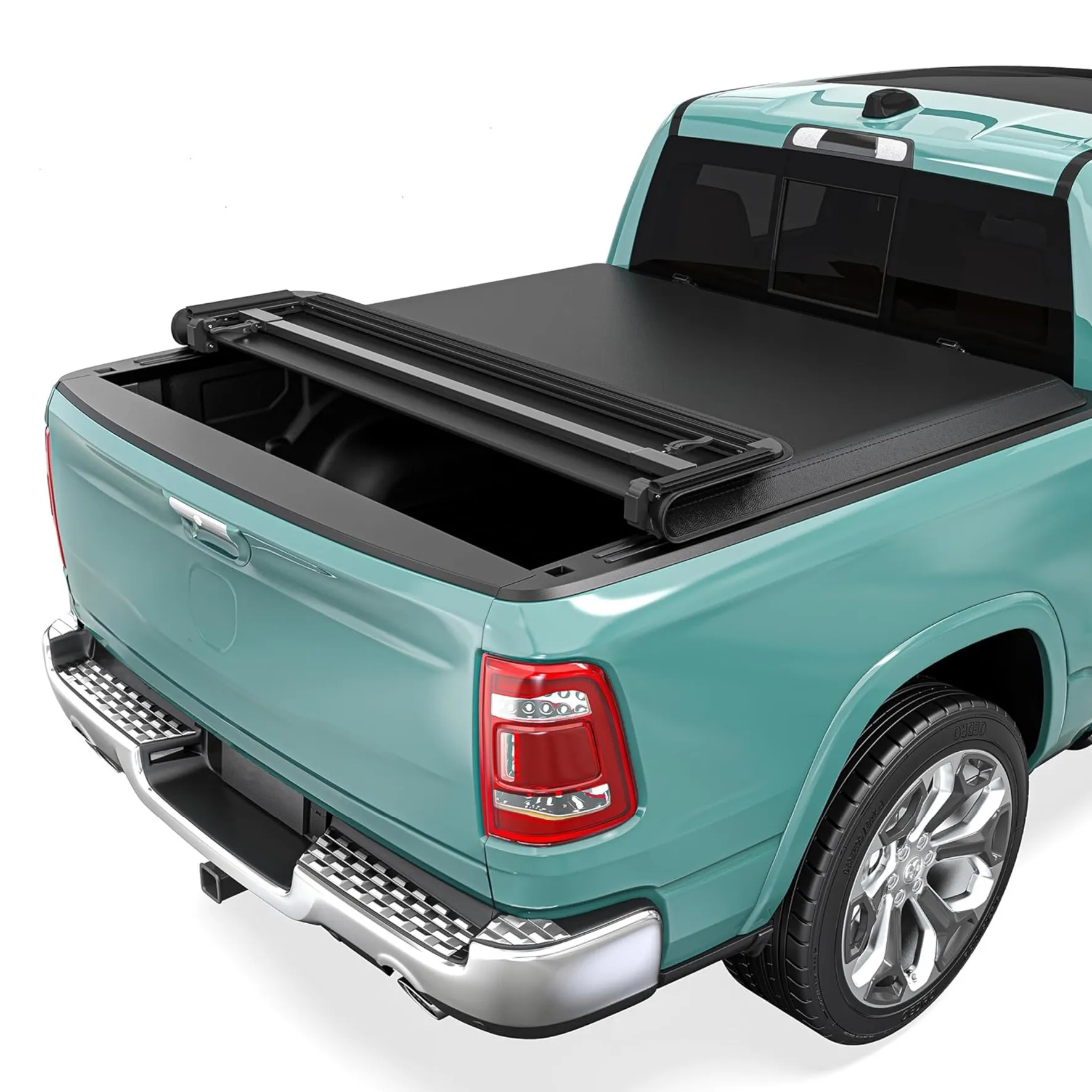YITAMOTOR Soft Quad-Fold Tonneau Cover for 2009-2026 Ram 1500 5.7ft Bed