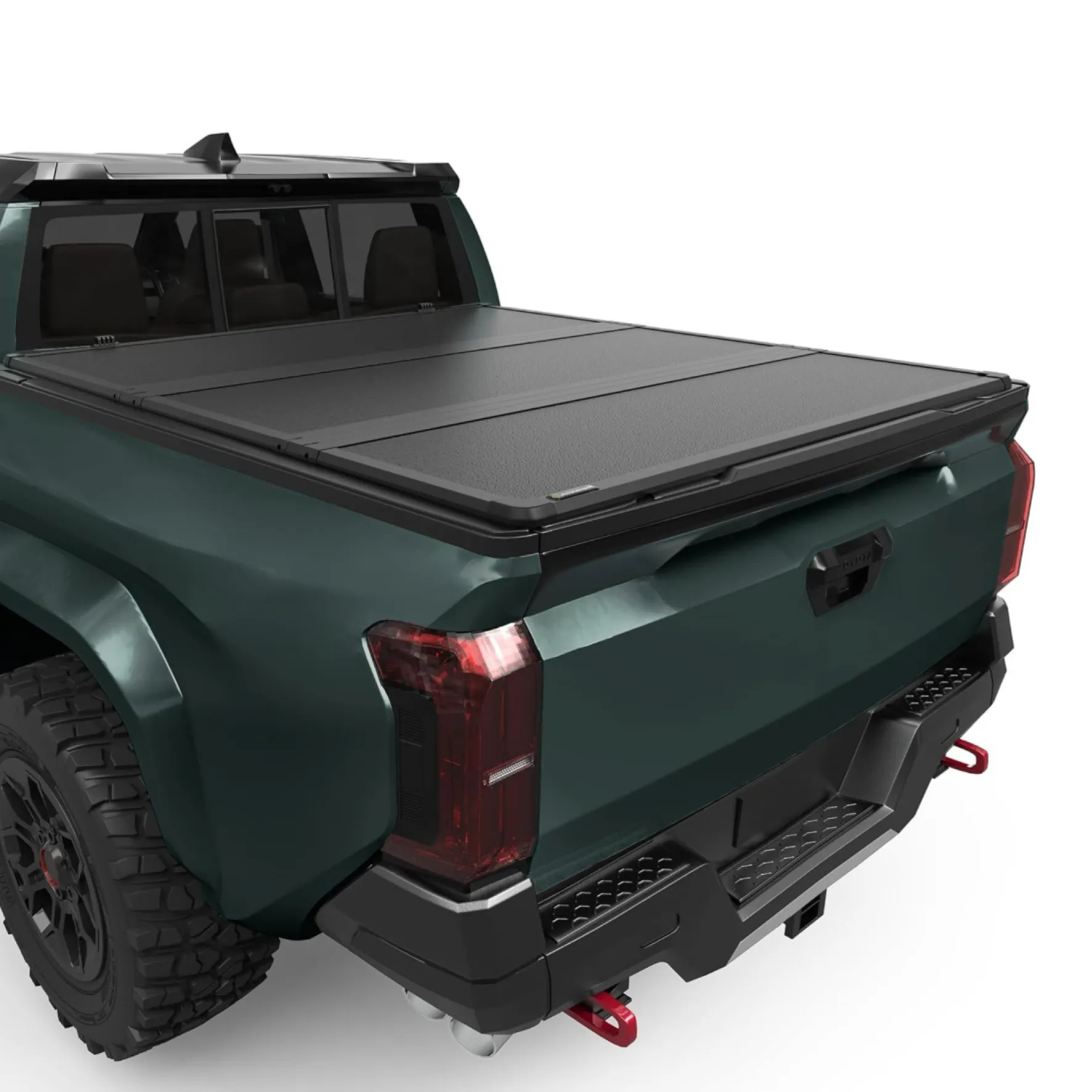 YITAMOTOR FRP Hard Tri-Fold Tonneau Cover for 2024-2026 Toyota Tacoma 5ft Bed, Folding Truck Bed Cover, Waterproof Pickup Bed Cover