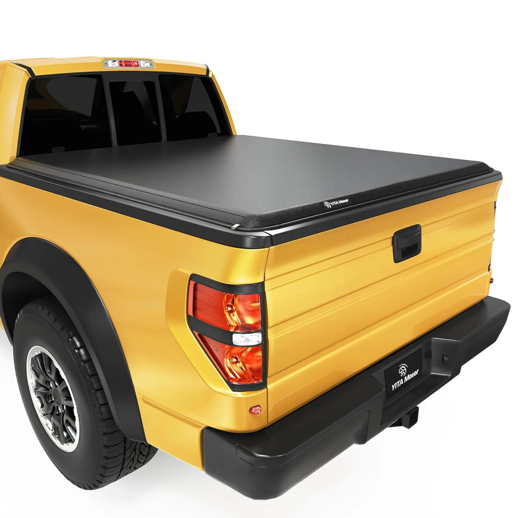 YITAMOTOR Soft Roll Up Tonneau Cover for 2009-2014 Ford F-150 6.5ft Bed, Waterproof Truck Bed Cover, Pickup Accessories