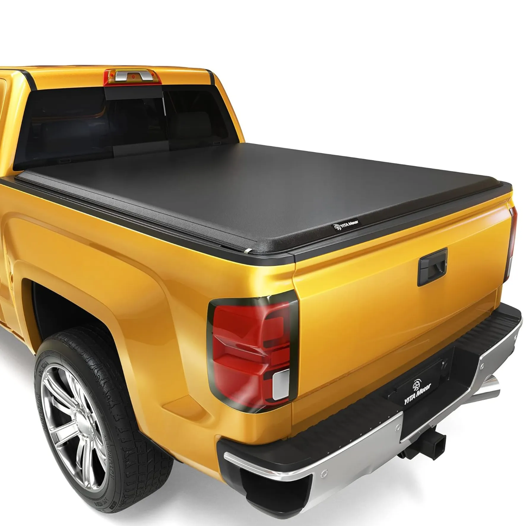 YITAMOTOR Soft Roll Up Tonneau Cover for 2014-2018 Silverado Sierra 1500 6.6ft Bed | Waterproof Truck Bed Cover