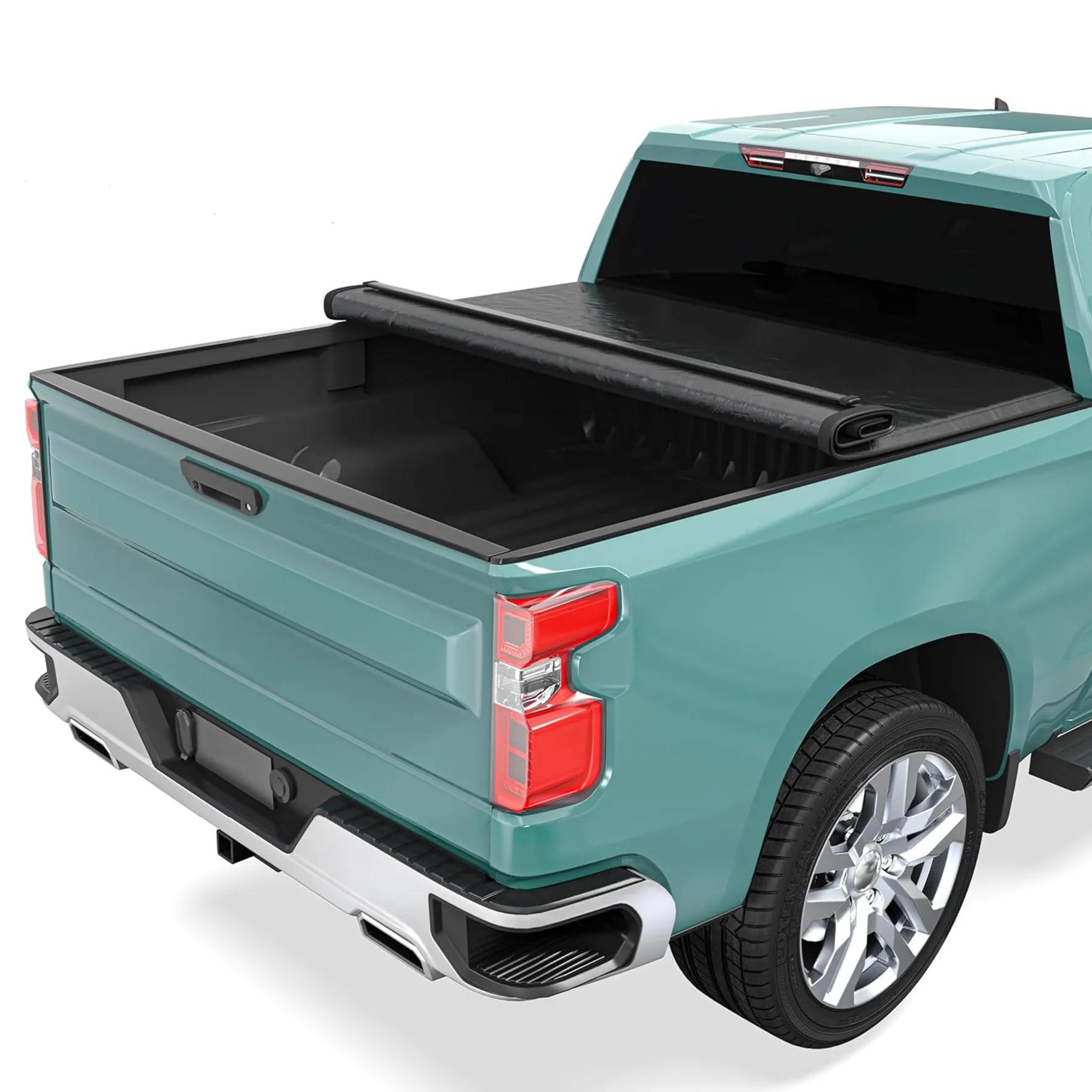 YITAMOTOR Soft Roll Up Tonneau Cover for 2007-2026 Chevy Silverado GMC Sierra 1500 5.8ft Bed