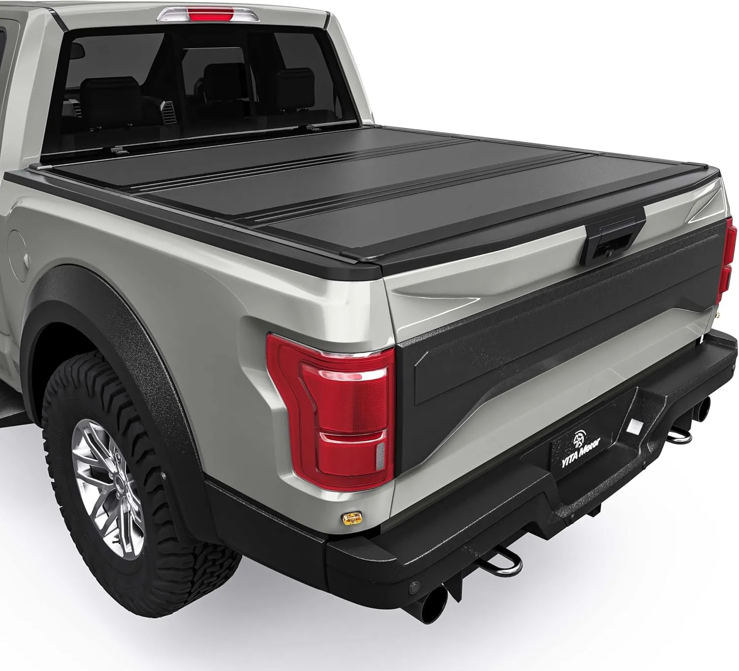 YITAMOTOR Low Profile Hard Tri Fold Tonneau Cover for 2015-2026 Ford F-150 5.5' Bed