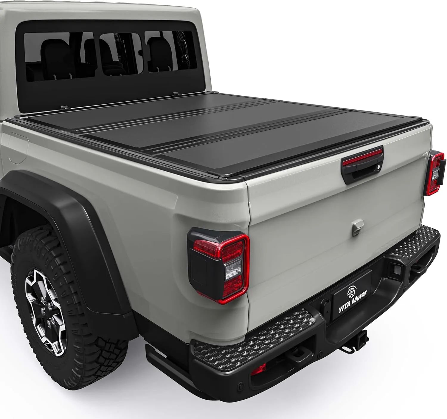 YITAMOTOR Low-Profile Hard Tri-Fold Tonneau Cover for Jeep Gladiator JT 2020-2026 5ft Bed