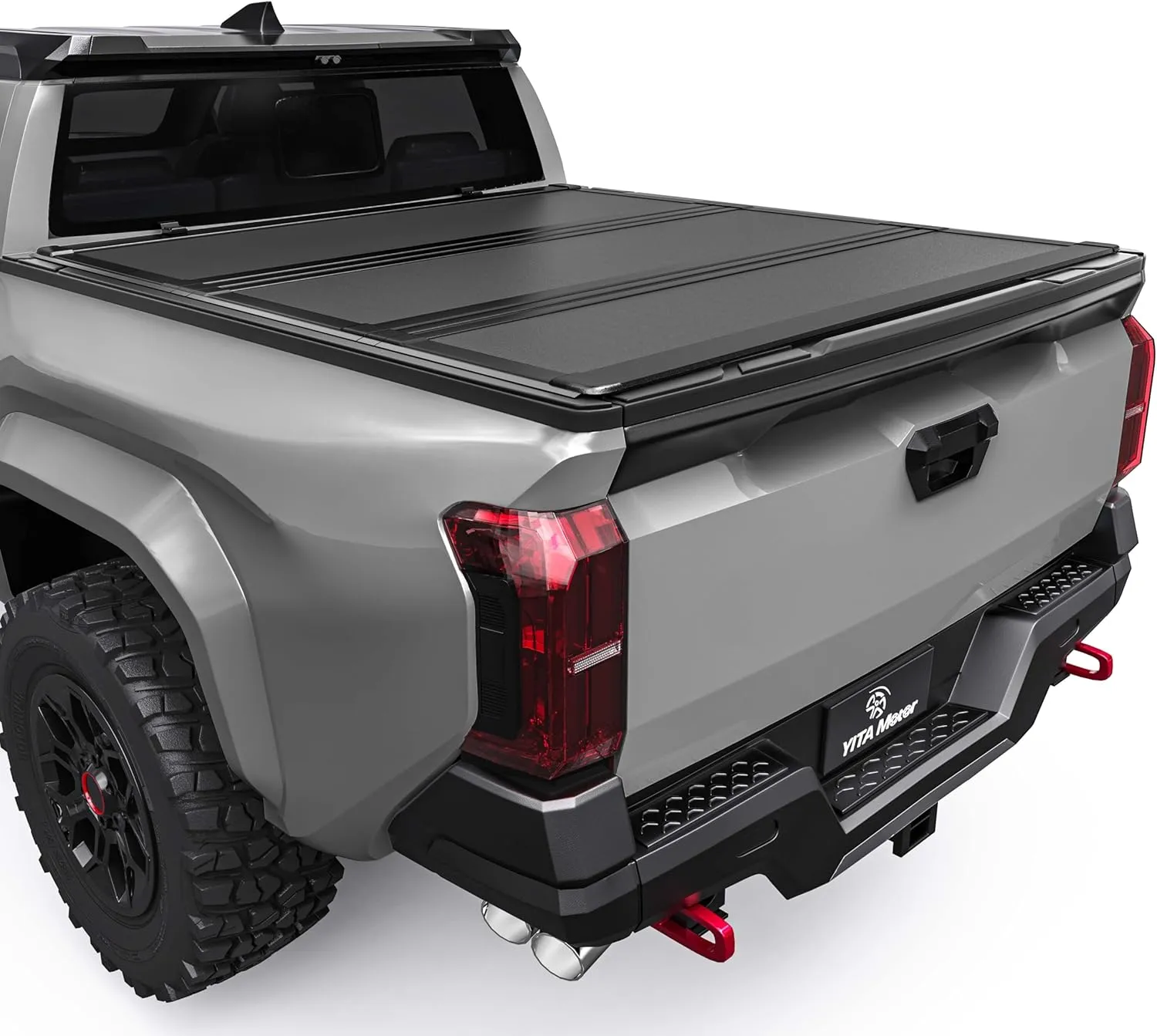 YITAMOTOR Low Profile Hard Tri Fold Tonneau Cover for 2024-2026 Toyota Tacoma 5' Bed