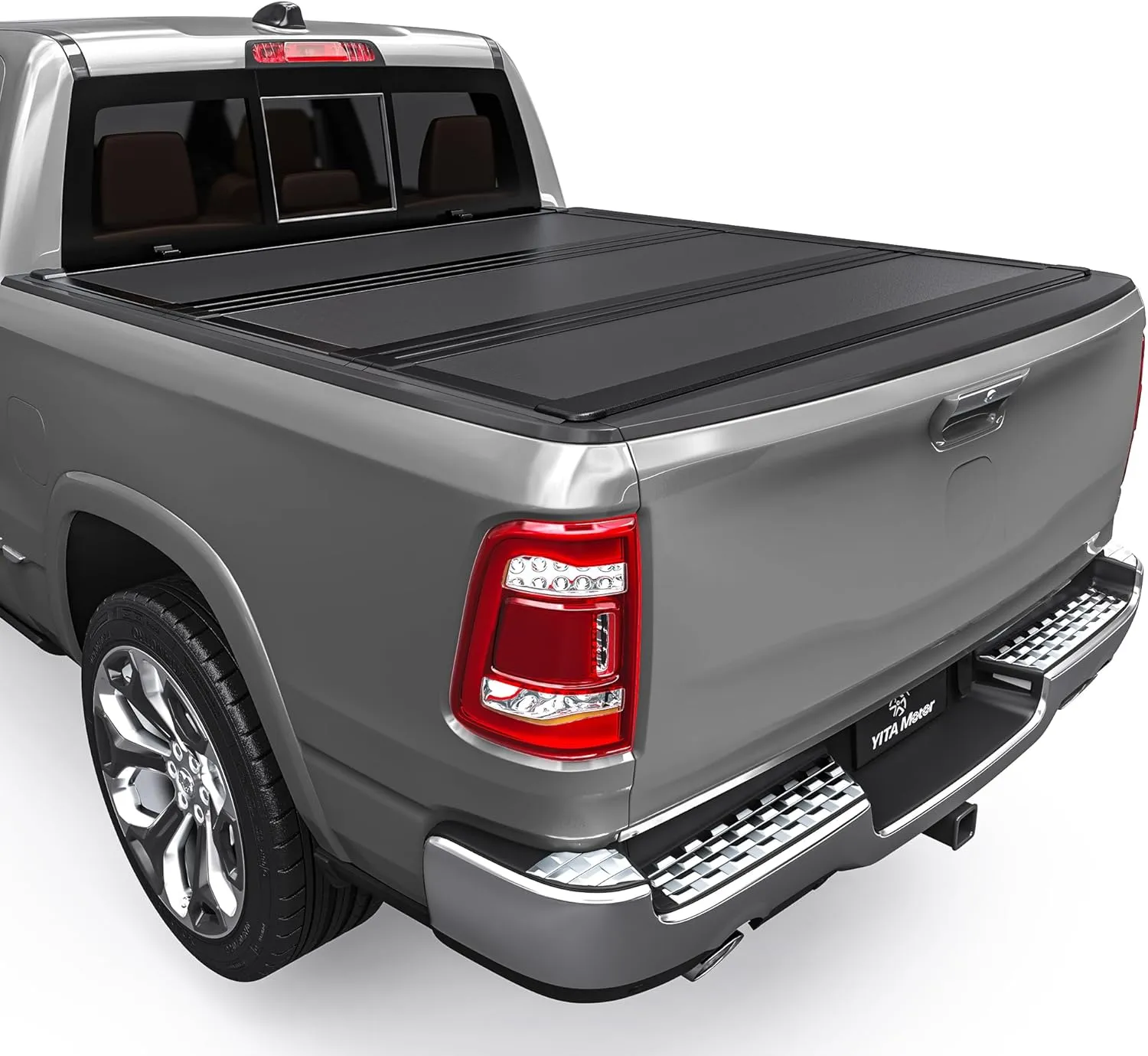 Low-Profile Hard Tri-Fold Tonneau Cover for 2009-2024 Ram 1500 5.7ft Bed | YITAMOTOR