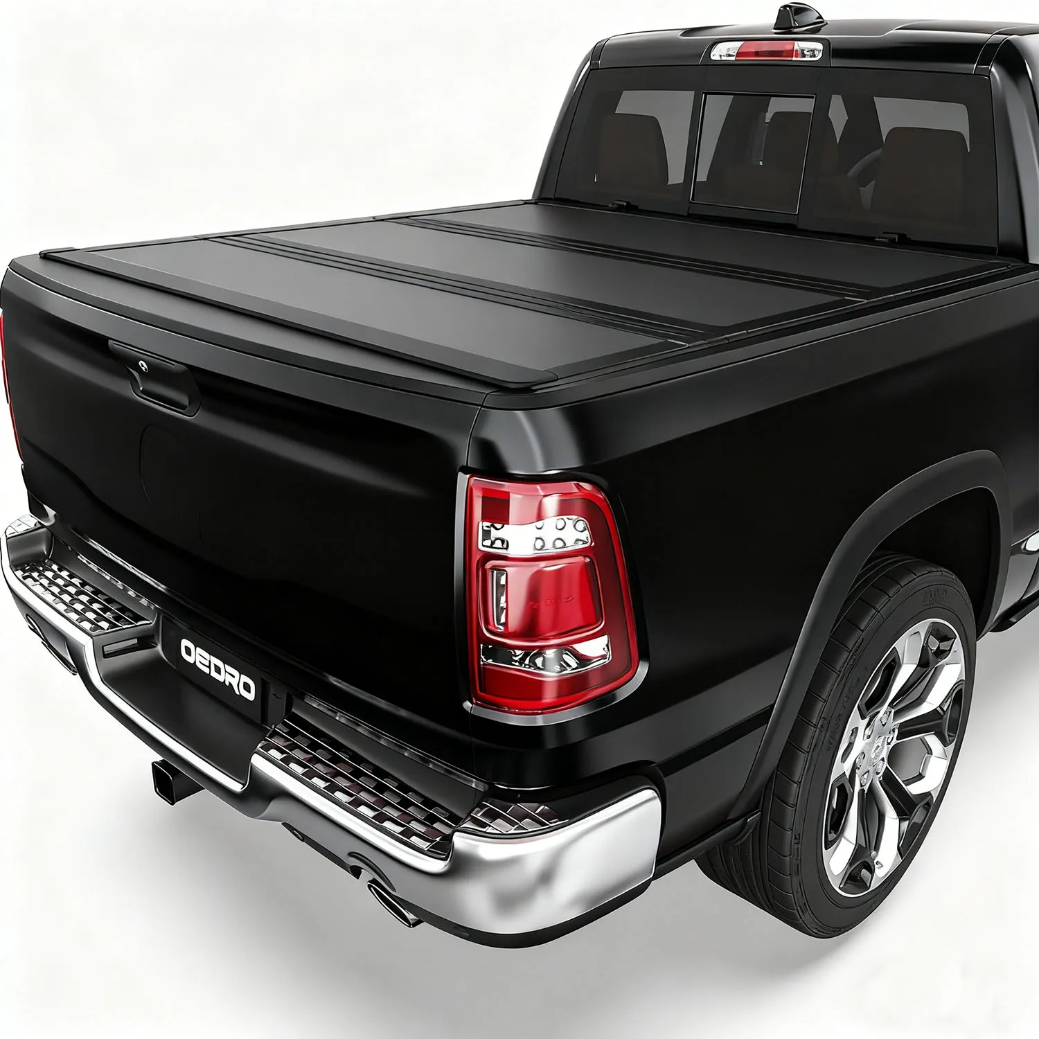OEDRO 5.7FT Bed Low-Profile Hard Tri-Fold Tonneau Cover Fits for 2019-2026 Ram 1500 New Body No Ram Box, Weatherproof, Quick-Release, No-Drill Install