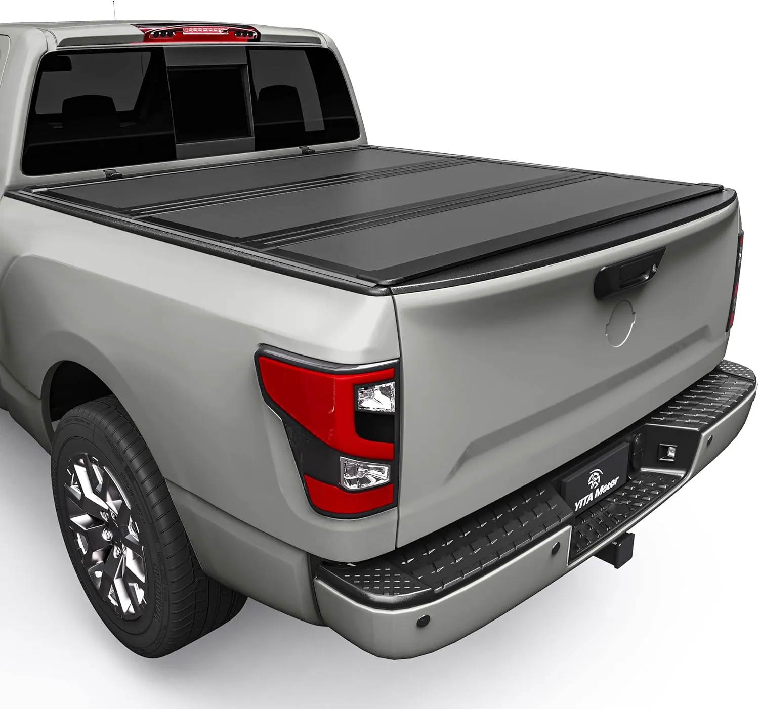 YITAMOTOR Low-Profile Hard Tri-Fold Tonneau Cover for 2022-2026 Nissan Frontier 5ft