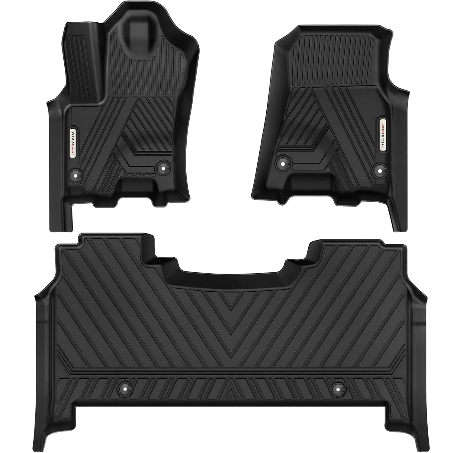YITAMOTOR Floor Mats for 2025-2026 Ram 1500 Crew Cab, TPE All-Weather Floor Liners