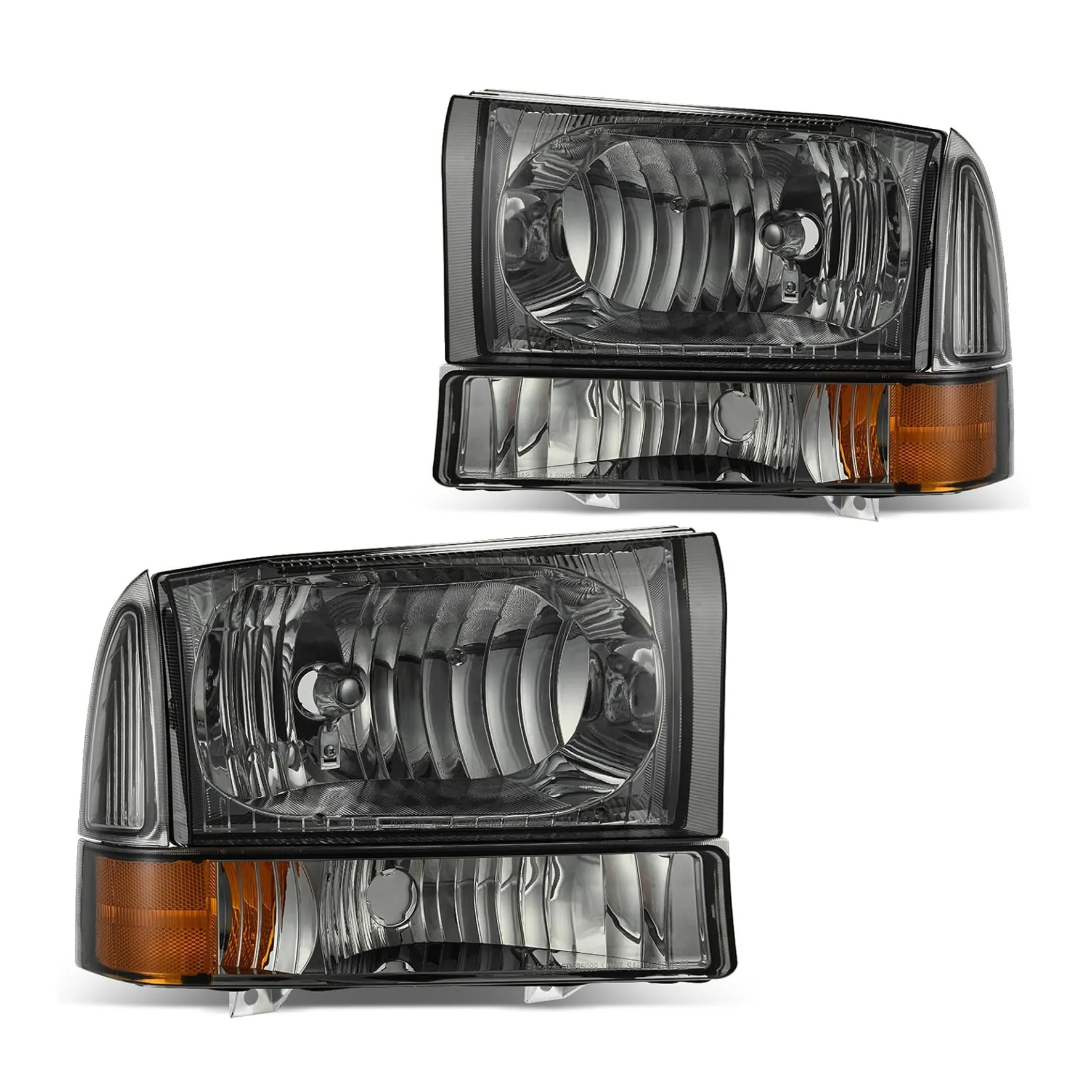 YITAMOTOR Replacement Headlights for 1999-2004 Ford F-250 F-350 F-450 F-550 Super Duty & 2000-2004 Excursion, Black
