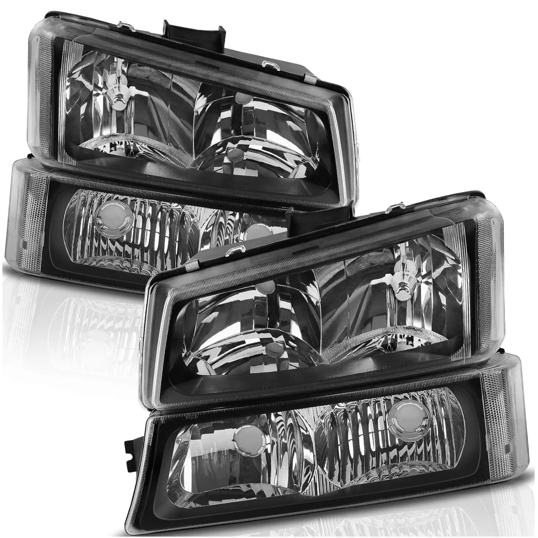 YITAMOTOR Replacement Headlights for 2003-2006 Chevy Silverado & Avalanche, Driver & Passenger Pair